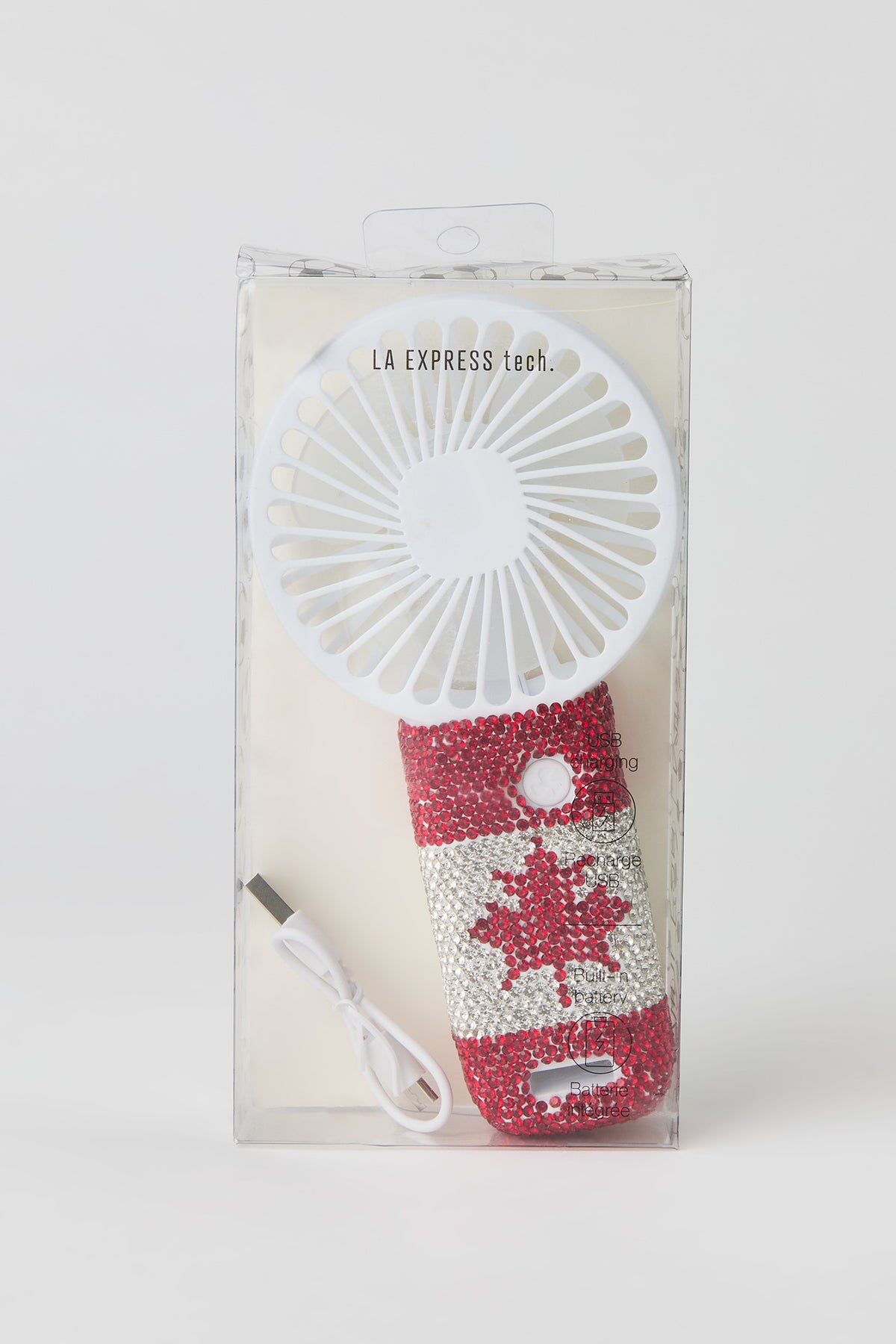 Vue alternative 2. Miniventilateur portatif à imprimé Canada avec pierres du Rhin