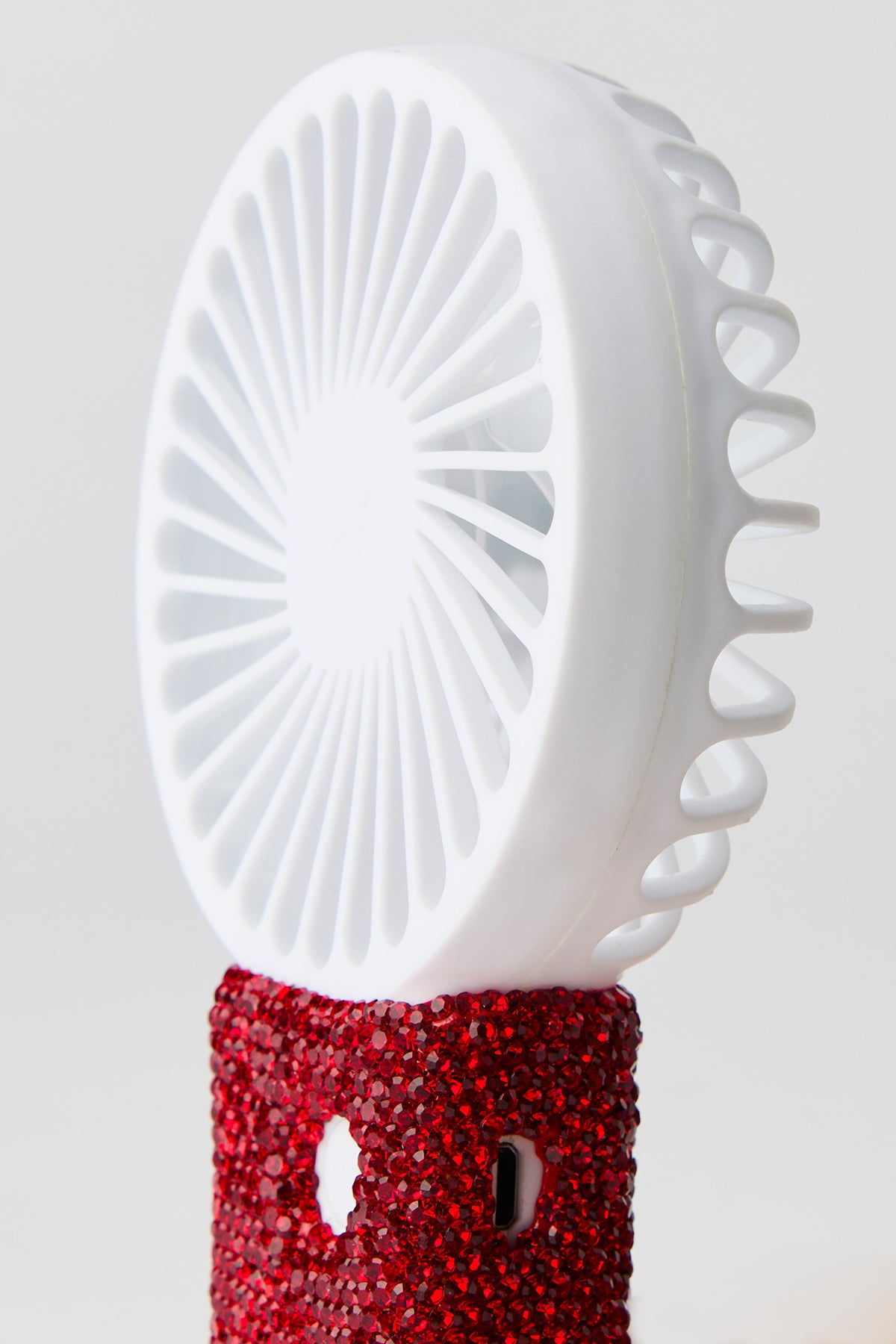 Vue alternative 2. Miniventilateur portatif à imprimé Portugal avec pierres du Rhin