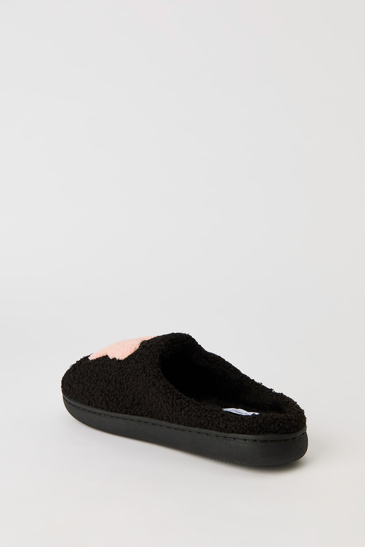 Vue alternative 4. Pantoufles en Sherpa avec motif brodé Papillon