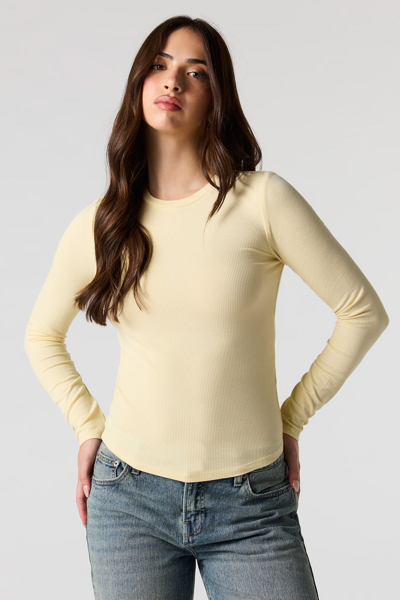 Ribbed Classic Long Sleeve Top