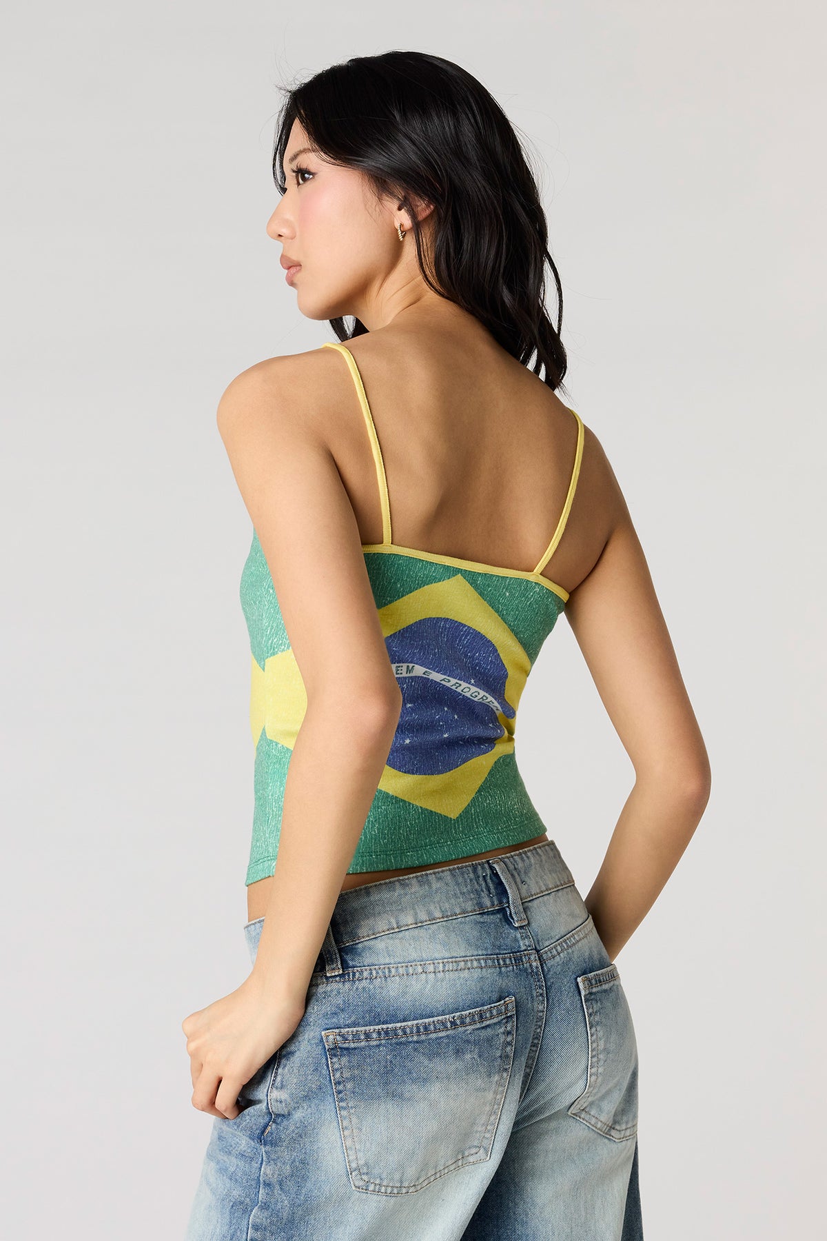 Vue alternative 2. Camisole à imprimé délavé Brazil