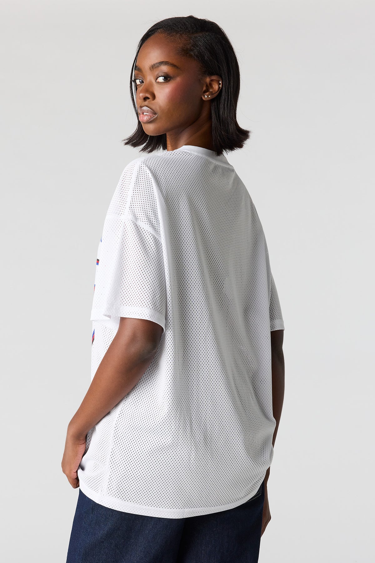 Vue alternative 2. Jersey de soccer en filet à imprimé Angleterre