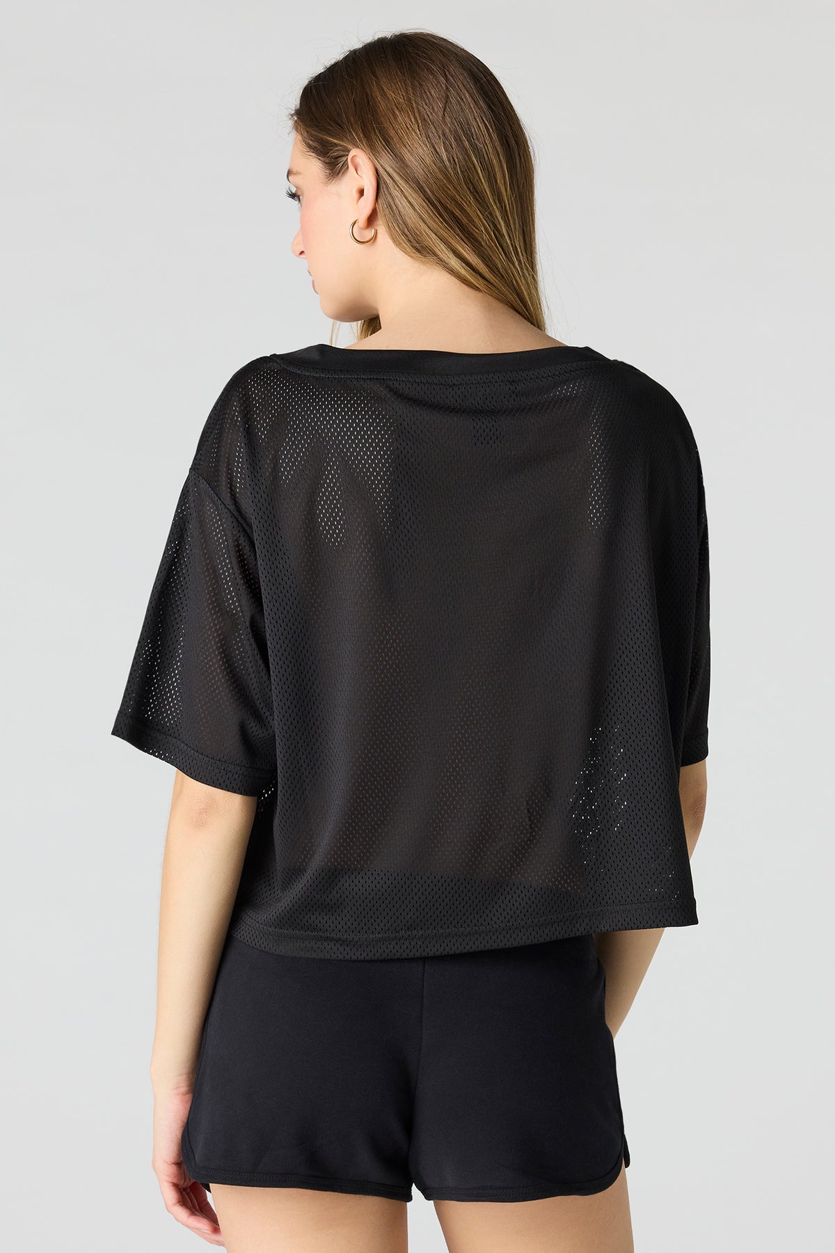 Alt View 2. Jamaica Mesh Cropped Soccer Jersey - Jade
