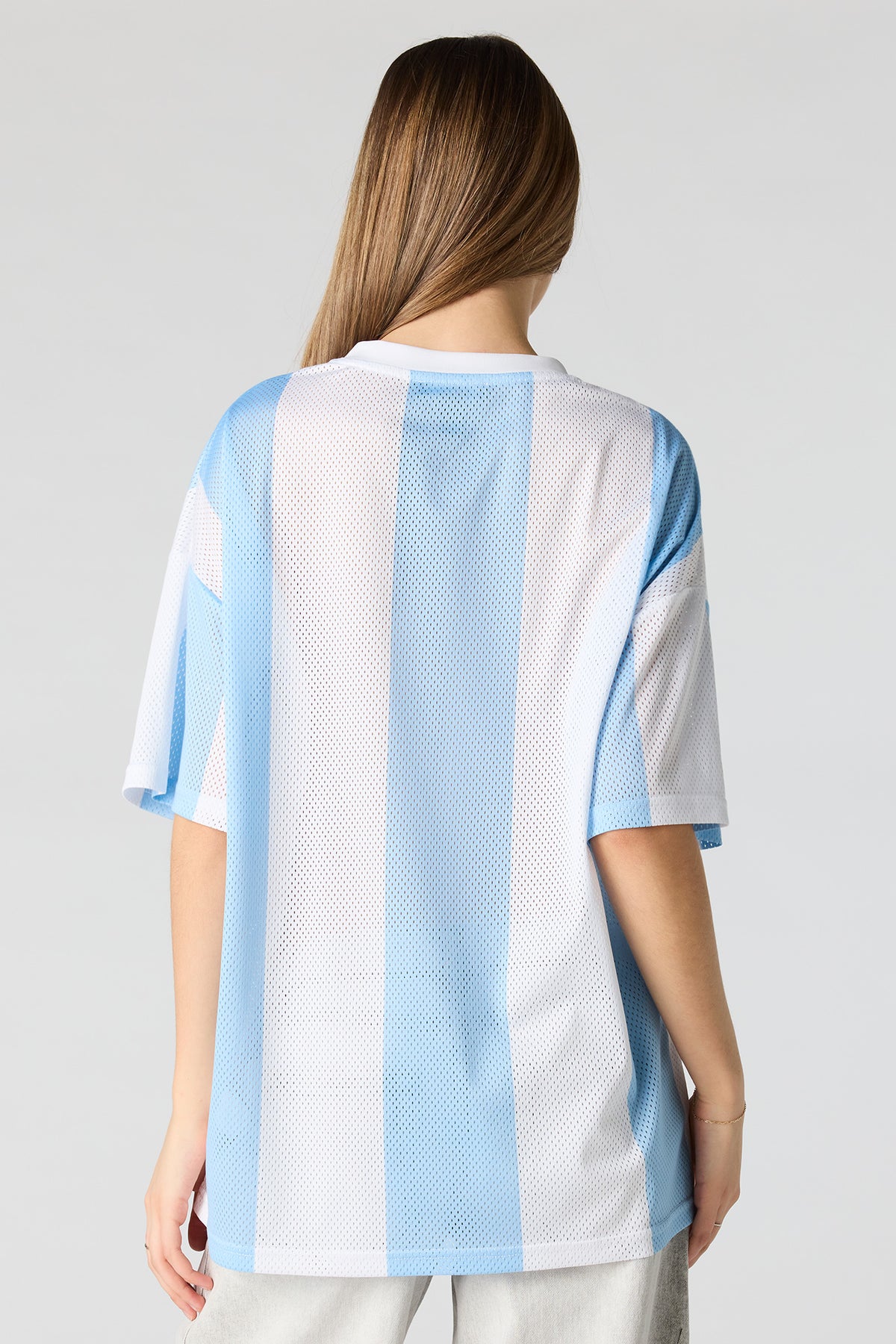 Vue alternative 2. Jersey de soccer en filet à imprimé Argentine