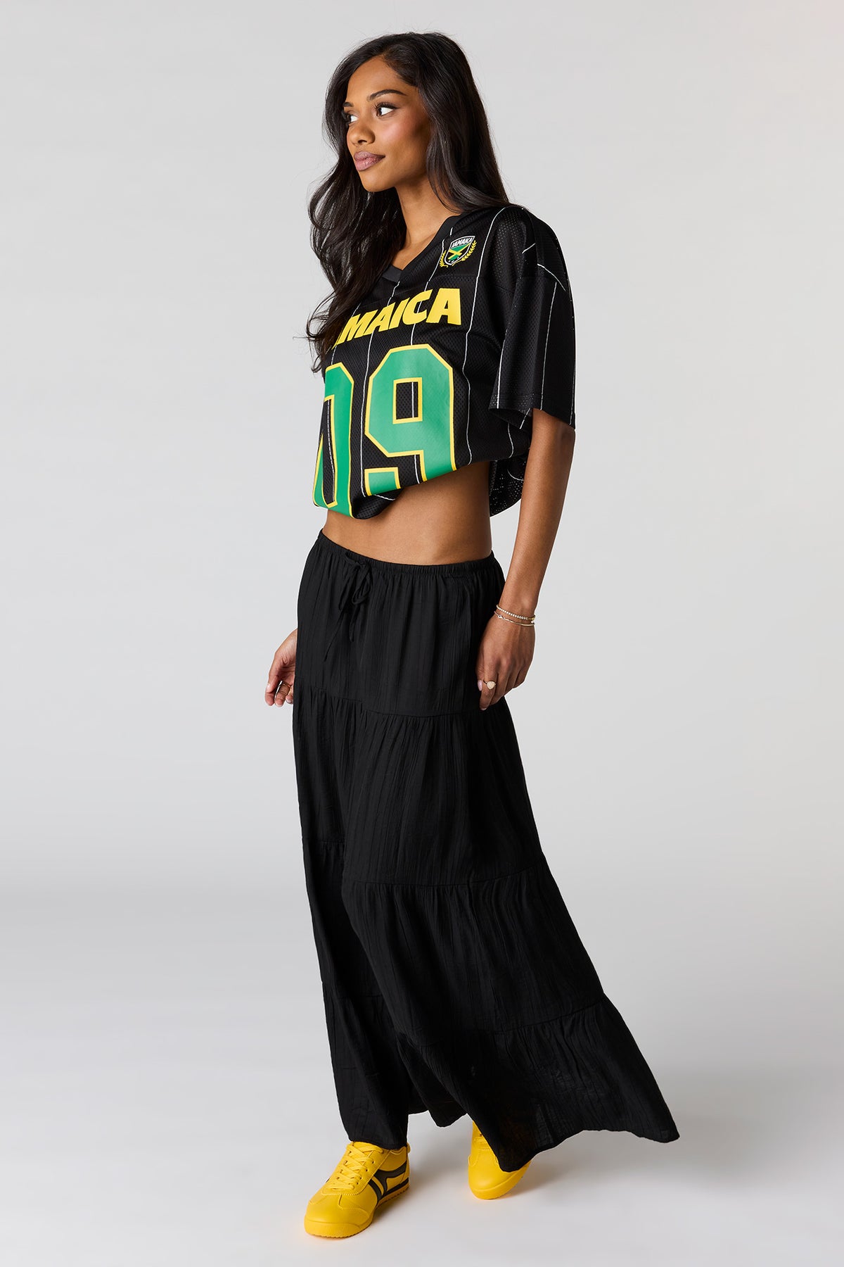 Alt View 3. Jamaica Mesh Soccer Jersey - Jade