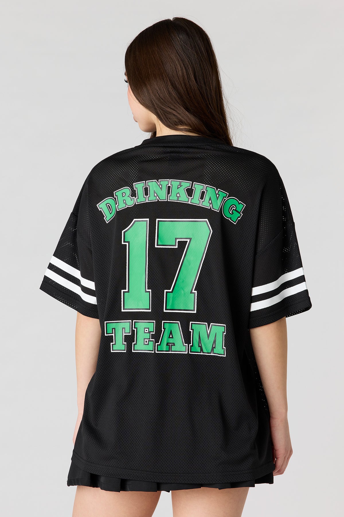 St. Patrick's Day Graphic Mesh Jersey - Black