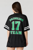 St. Patrick's Day Graphic Mesh Jersey
