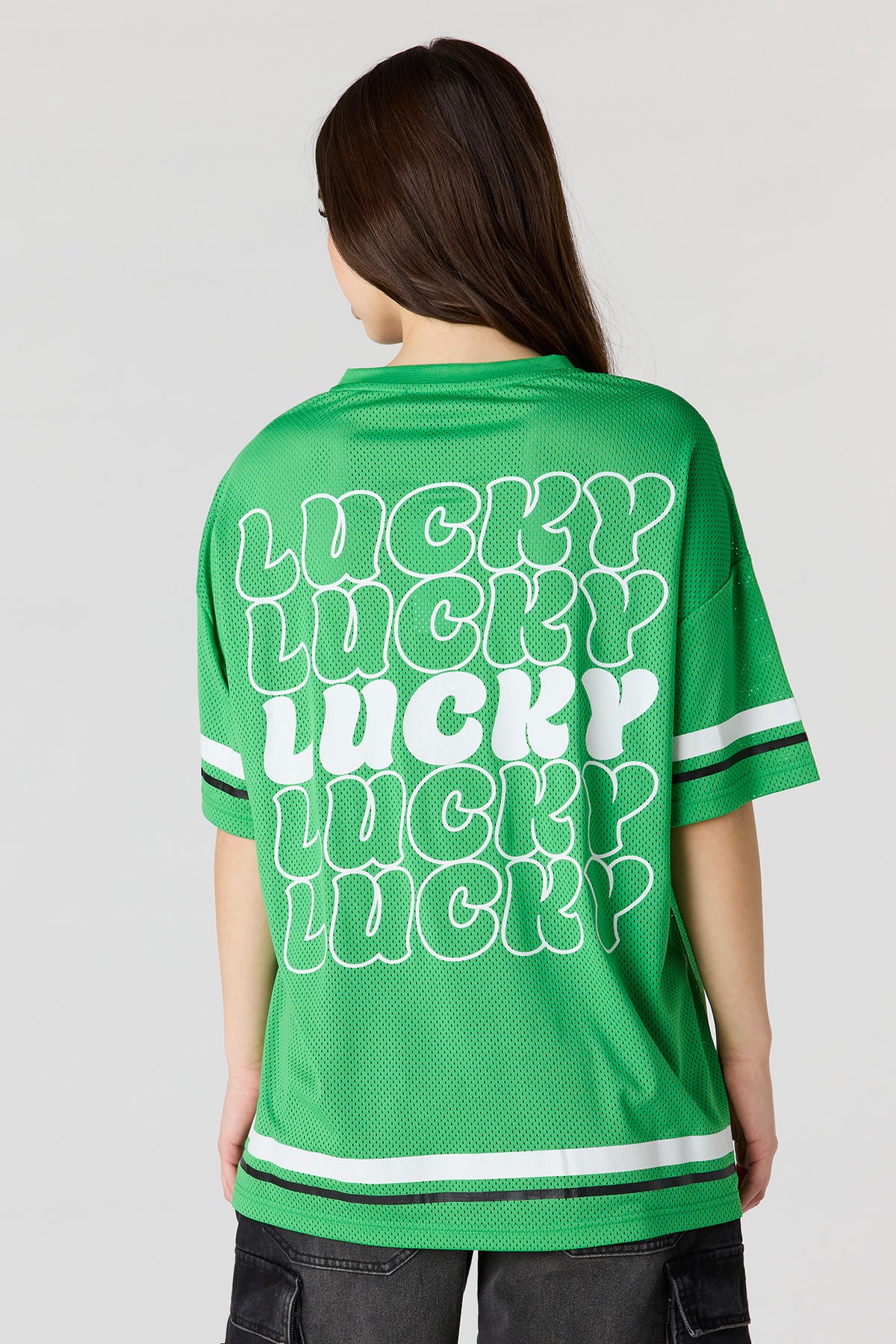 St. Patrick's Day Graphic Mesh Jersey - Green
