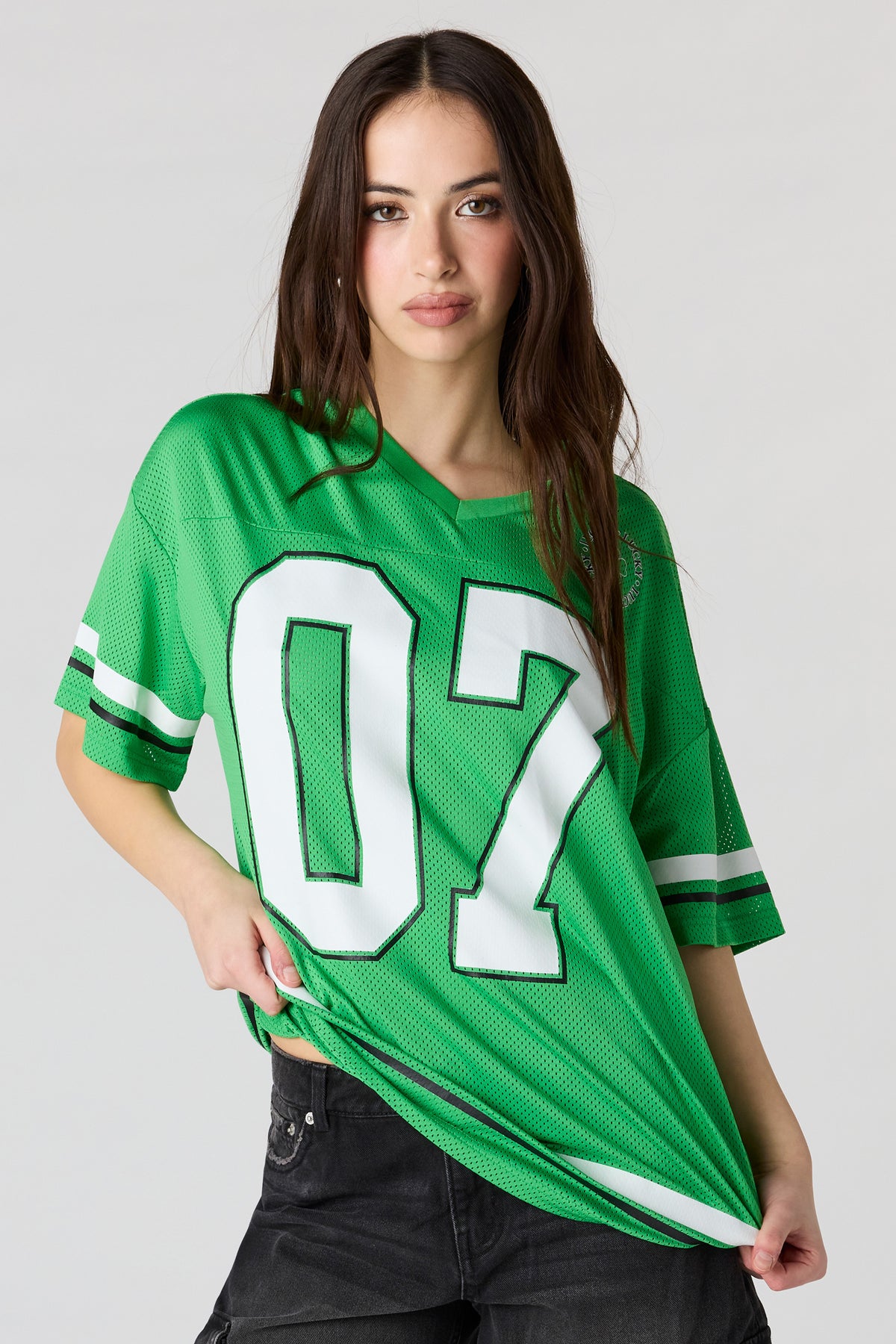 Alt View 2. St. Patrick's Day Graphic Mesh Jersey - Green