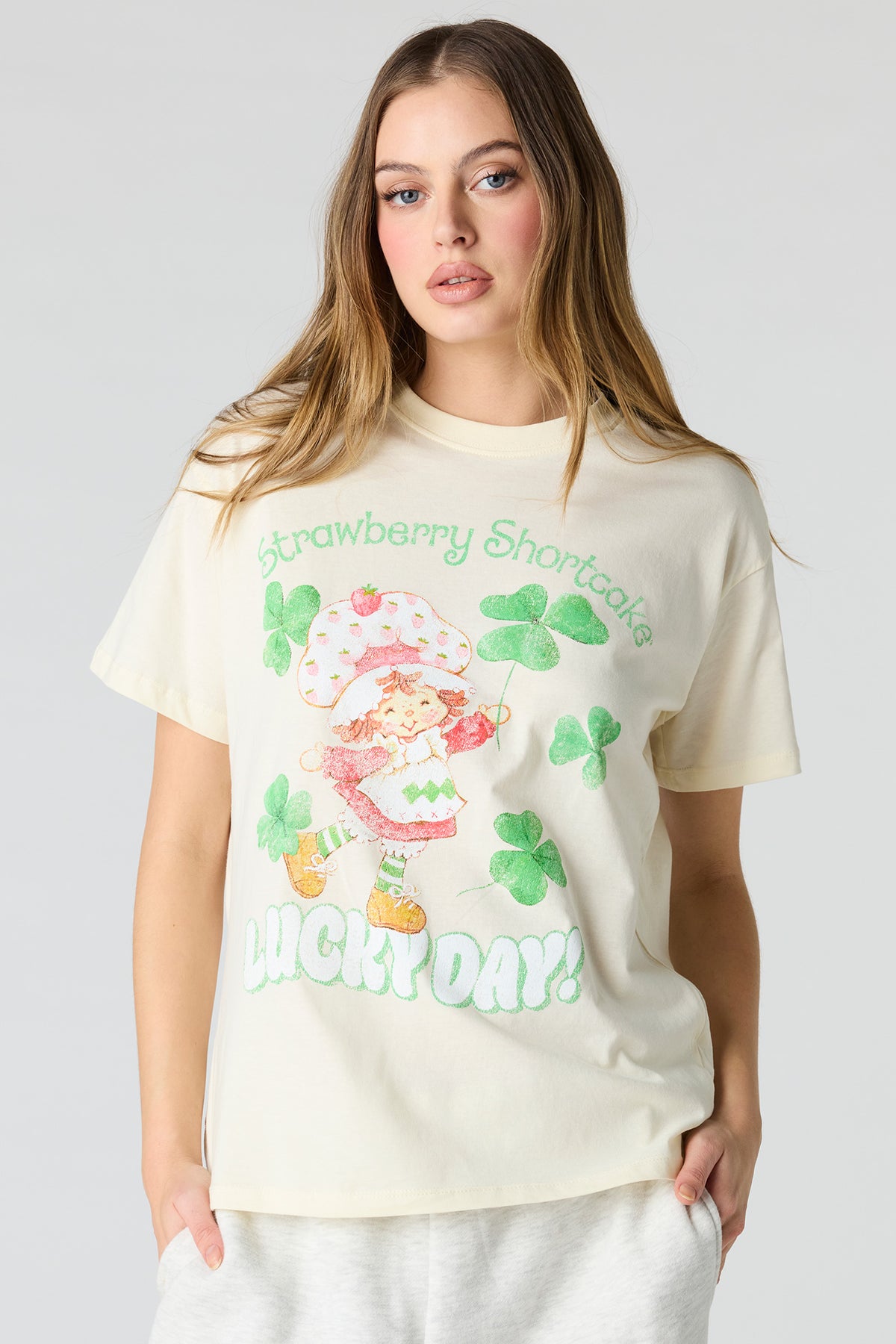 T-shirt à imprimé de la Saint-Patrick Strawberry Shortcake