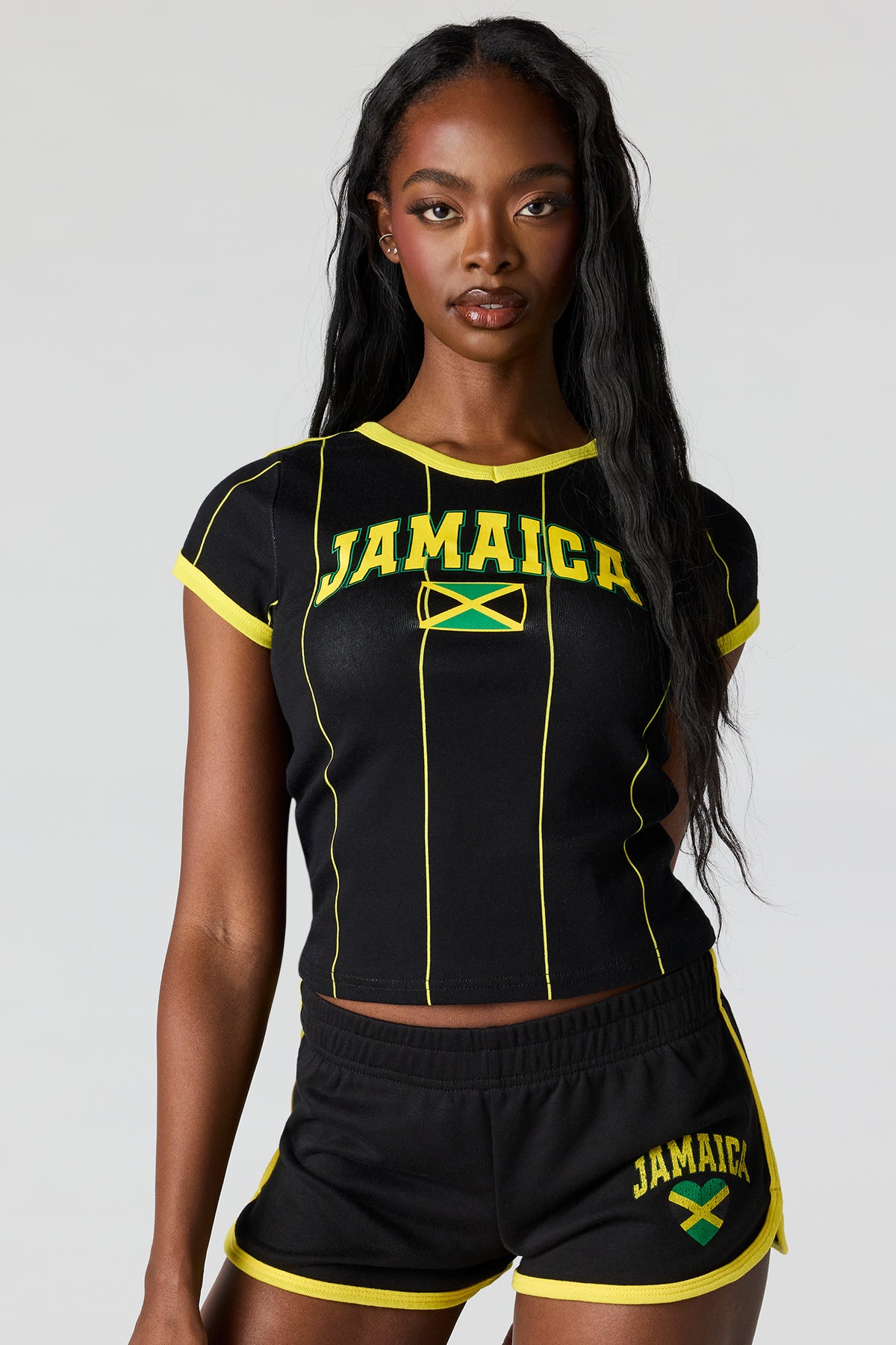 Jamaica Graphic Jersey T-Shirt - Jade