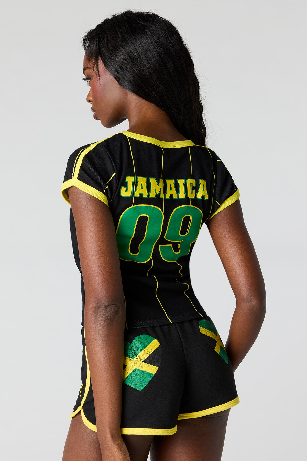 Alt View 2. Jamaica Graphic Jersey T-Shirt - Jade
