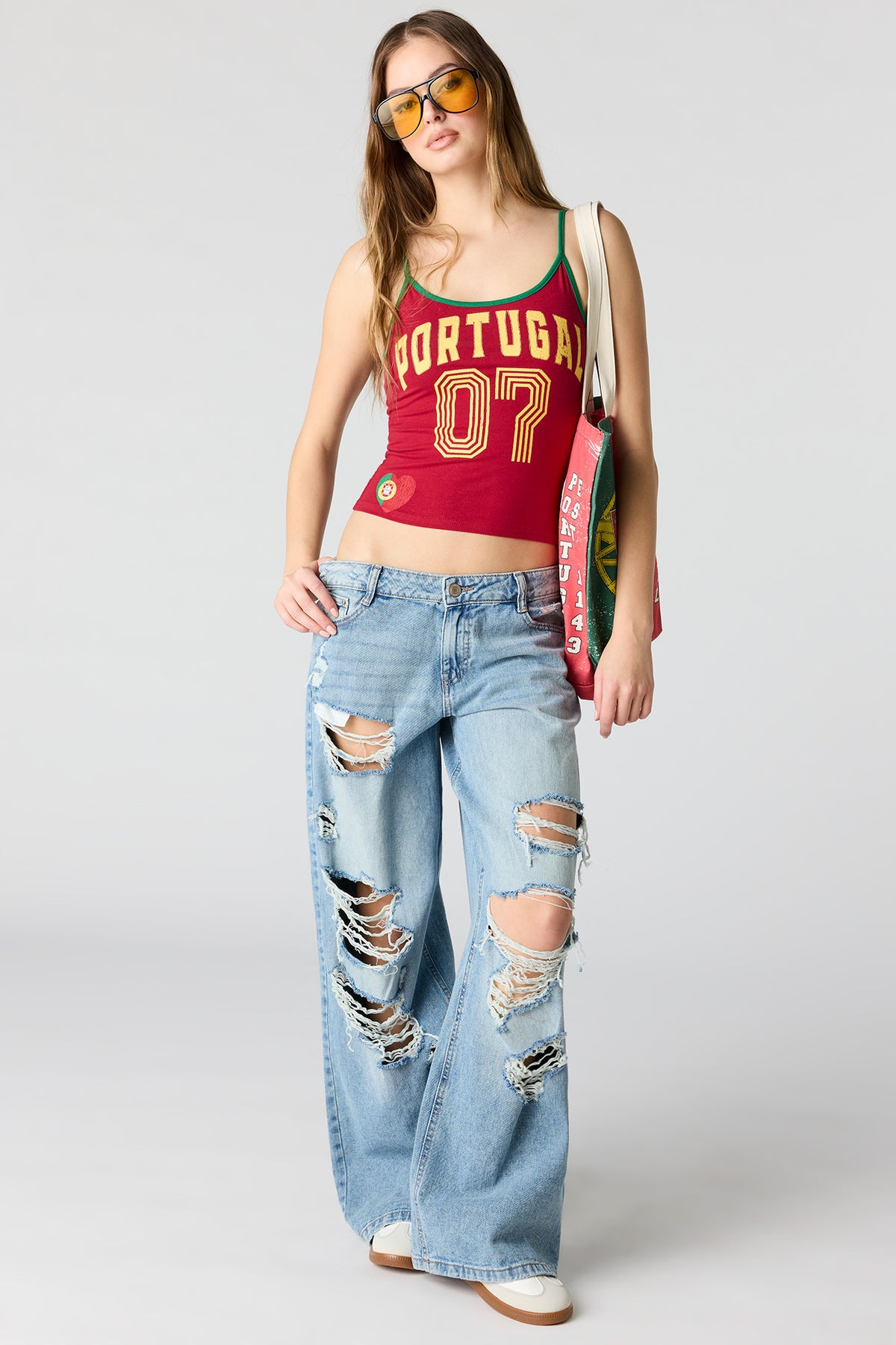 Alt View 3. Portugal Graphic Tank - Red