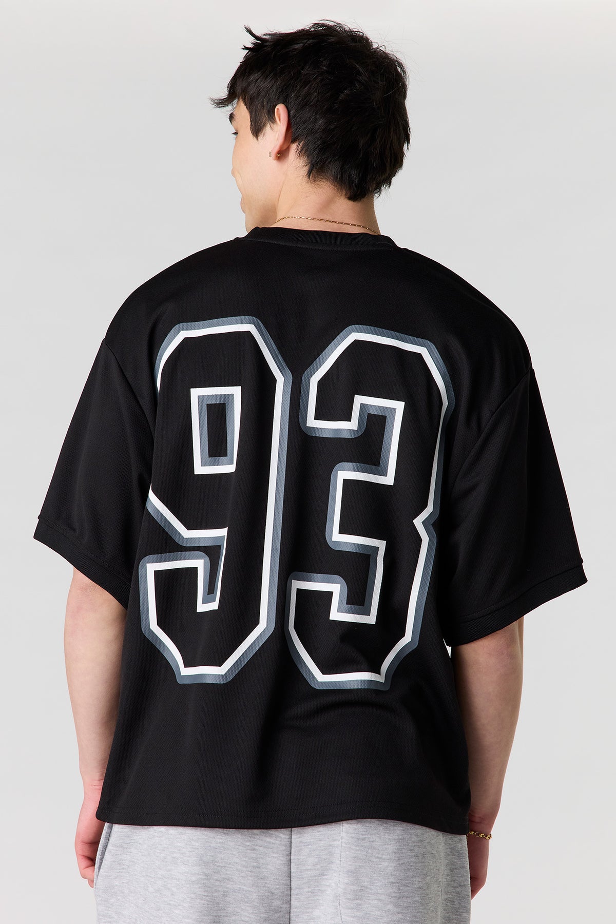 Vue alternative 2. Jersey en filet imprimé