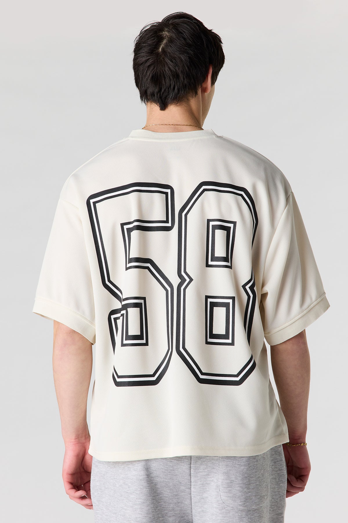 Vue alternative 3. Jersey en filet imprimé