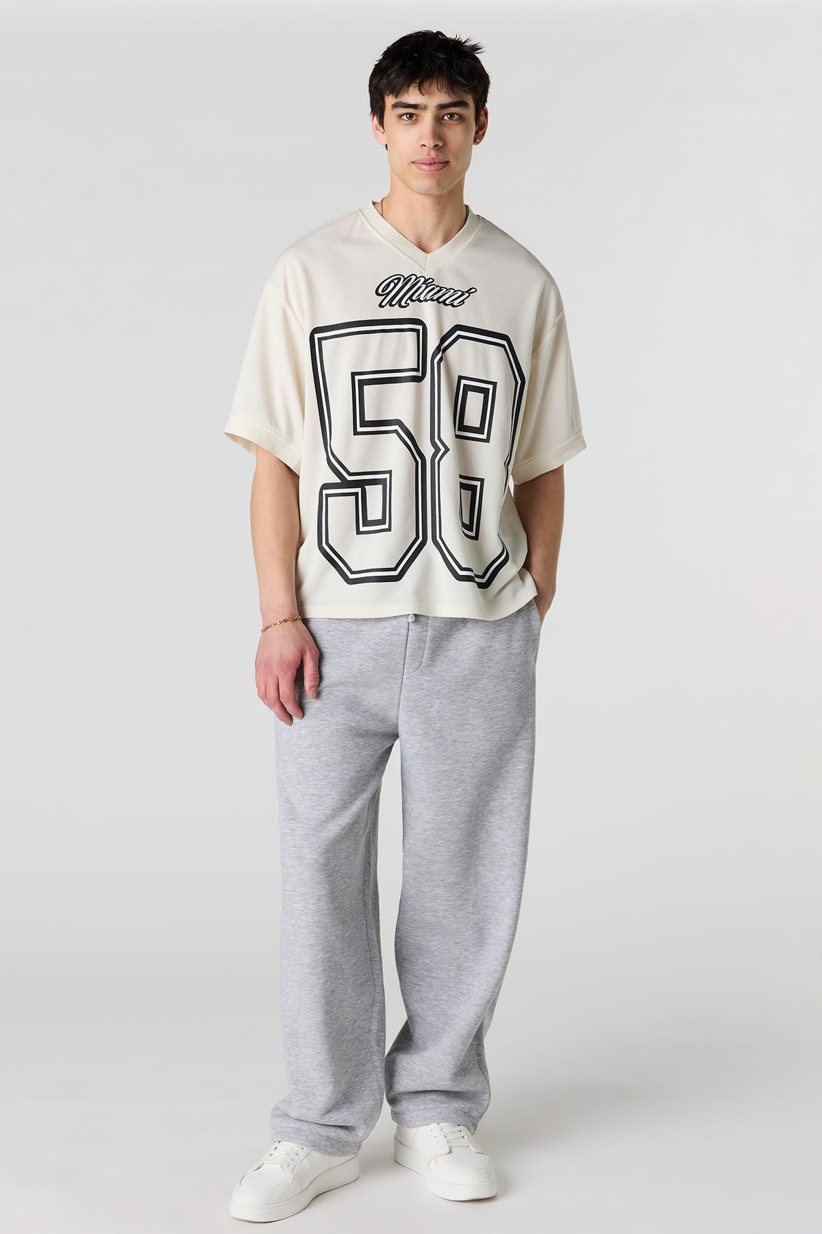 Vue alternative 4. Jersey en filet imprimé