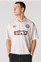 Polo de soccer en filet imprimé