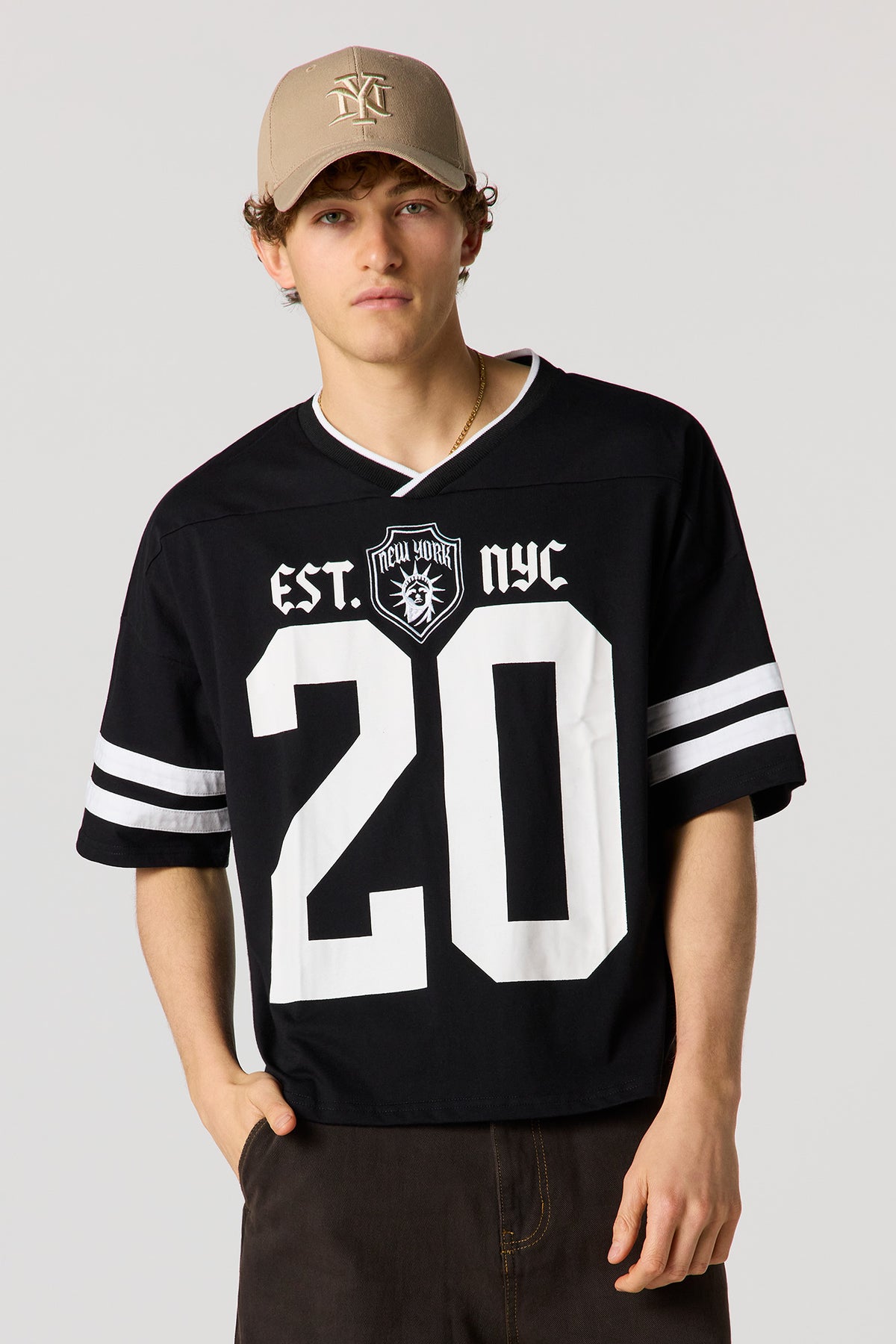 Alt View 4. Premium Heavyweight Cotton Graphic Jersey - Red