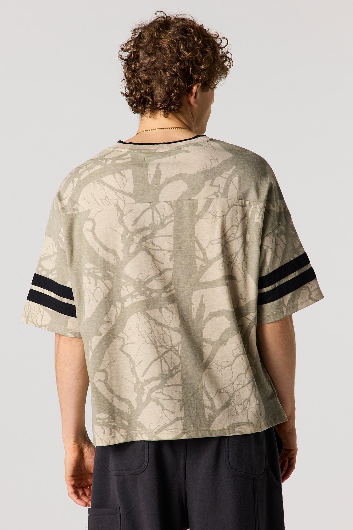 Alt View 2. Premium Heavyweight Cotton Graphic Jersey - Natural