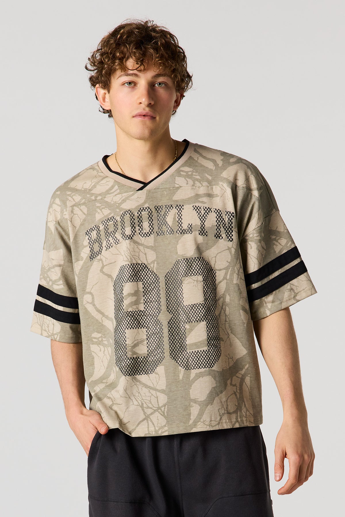Premium Heavyweight Cotton Graphic Jersey - Natural