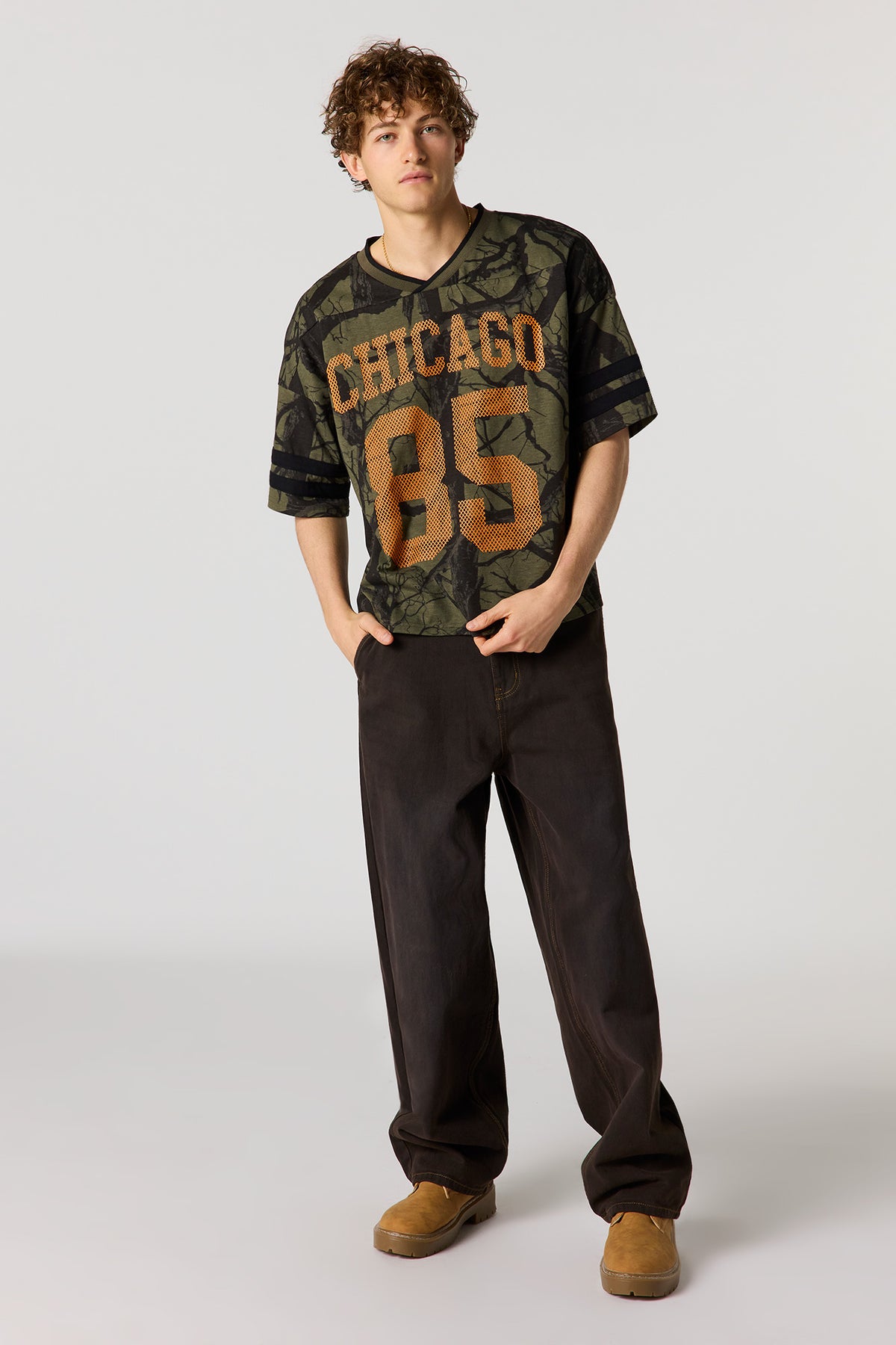 Alt View 15. Premium Heavyweight Cotton Graphic Jersey - Red