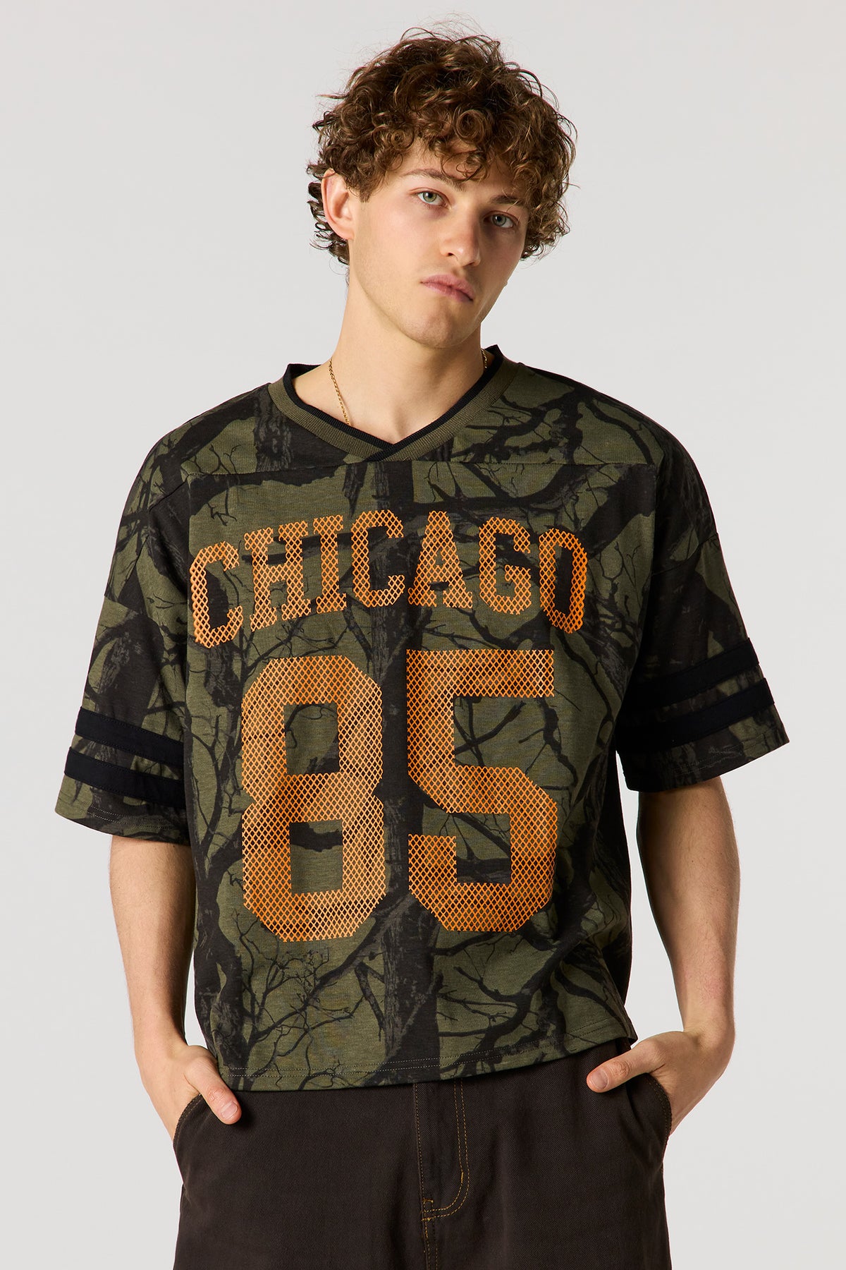 Alt View 13. Premium Heavyweight Cotton Graphic Jersey - Red