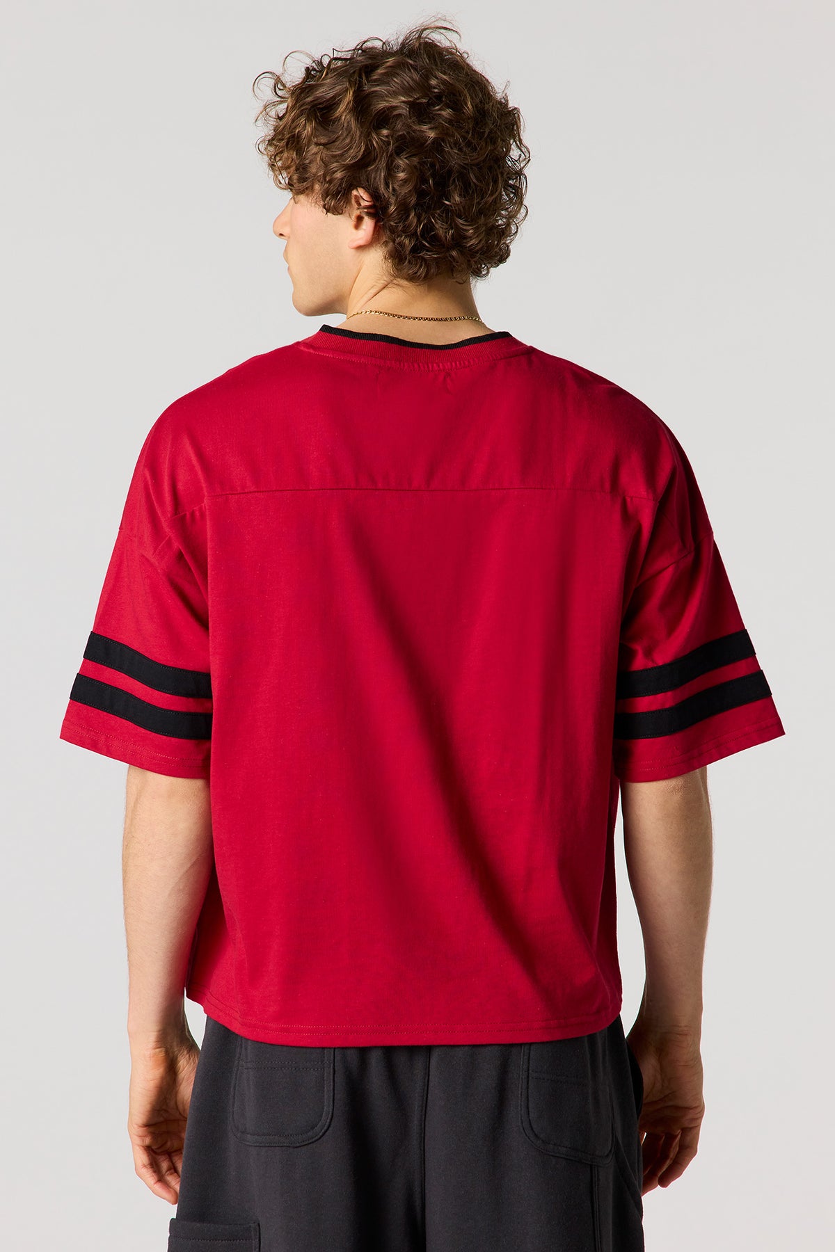 Alt View 17. Premium Heavyweight Cotton Graphic Jersey - Red
