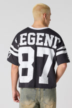 Premium Heavyweight Cotton Boxy Football T-Shirt