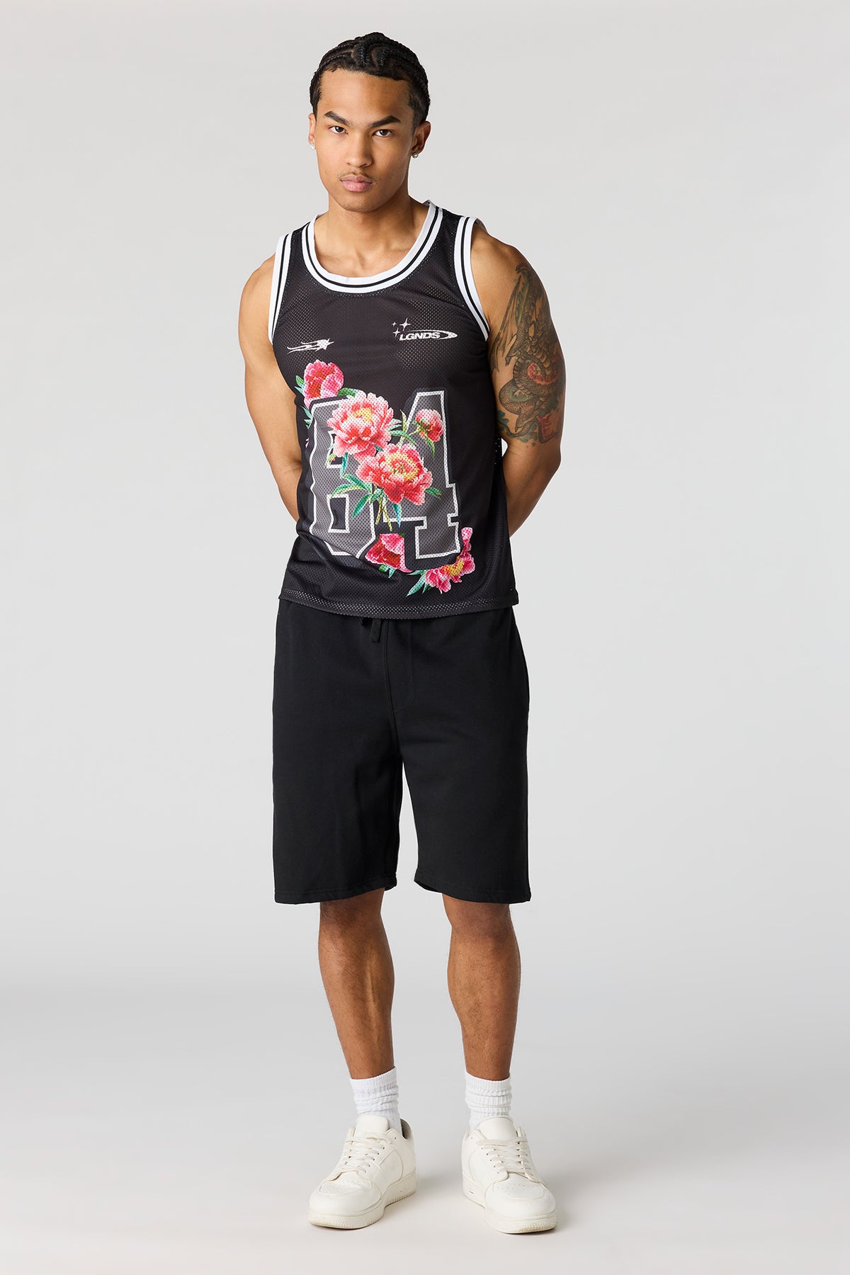 Vue alternative 3. Jersey en filet imprimé