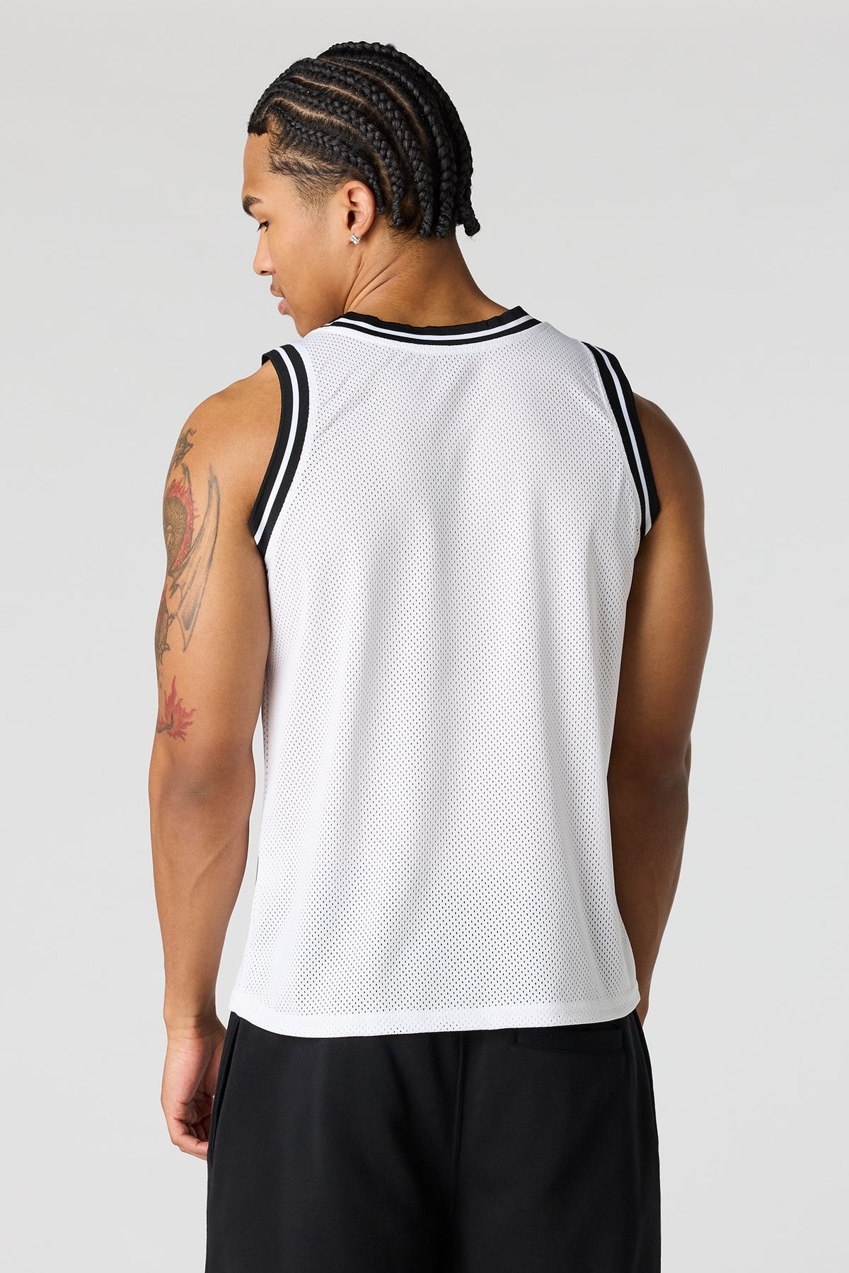 Vue alternative 2. Jersey en filet imprimé