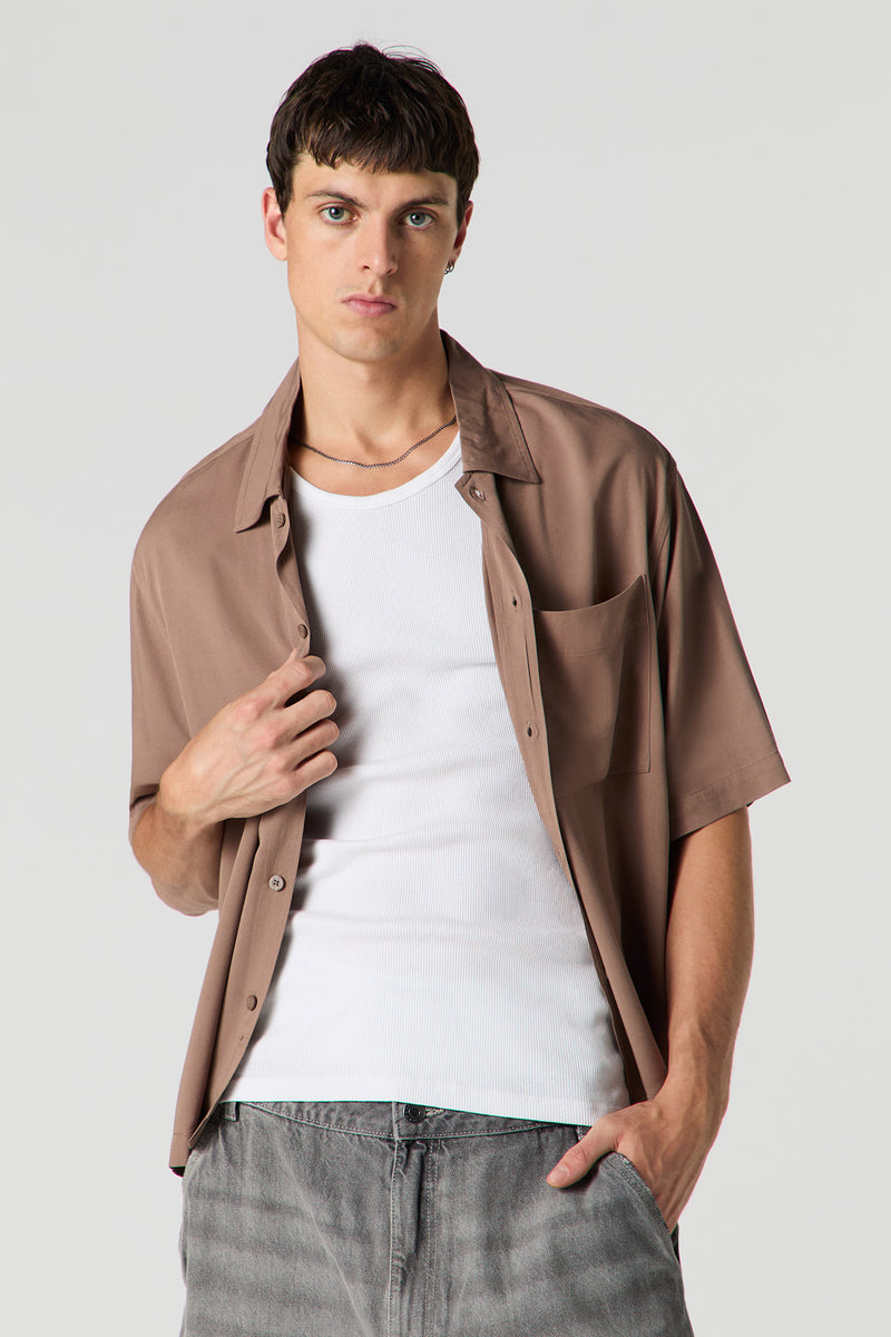 Haut carré boutonné