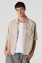 Haut carré boutonné