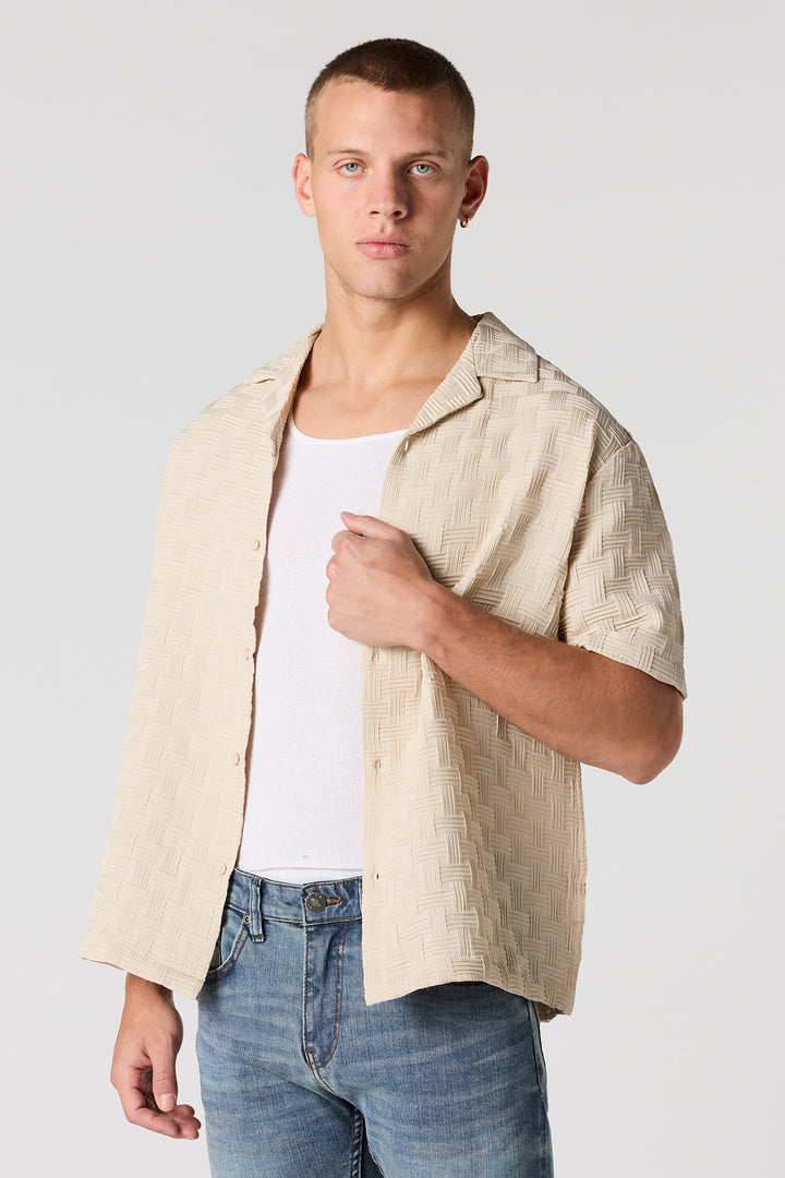 Haut boutonné natté