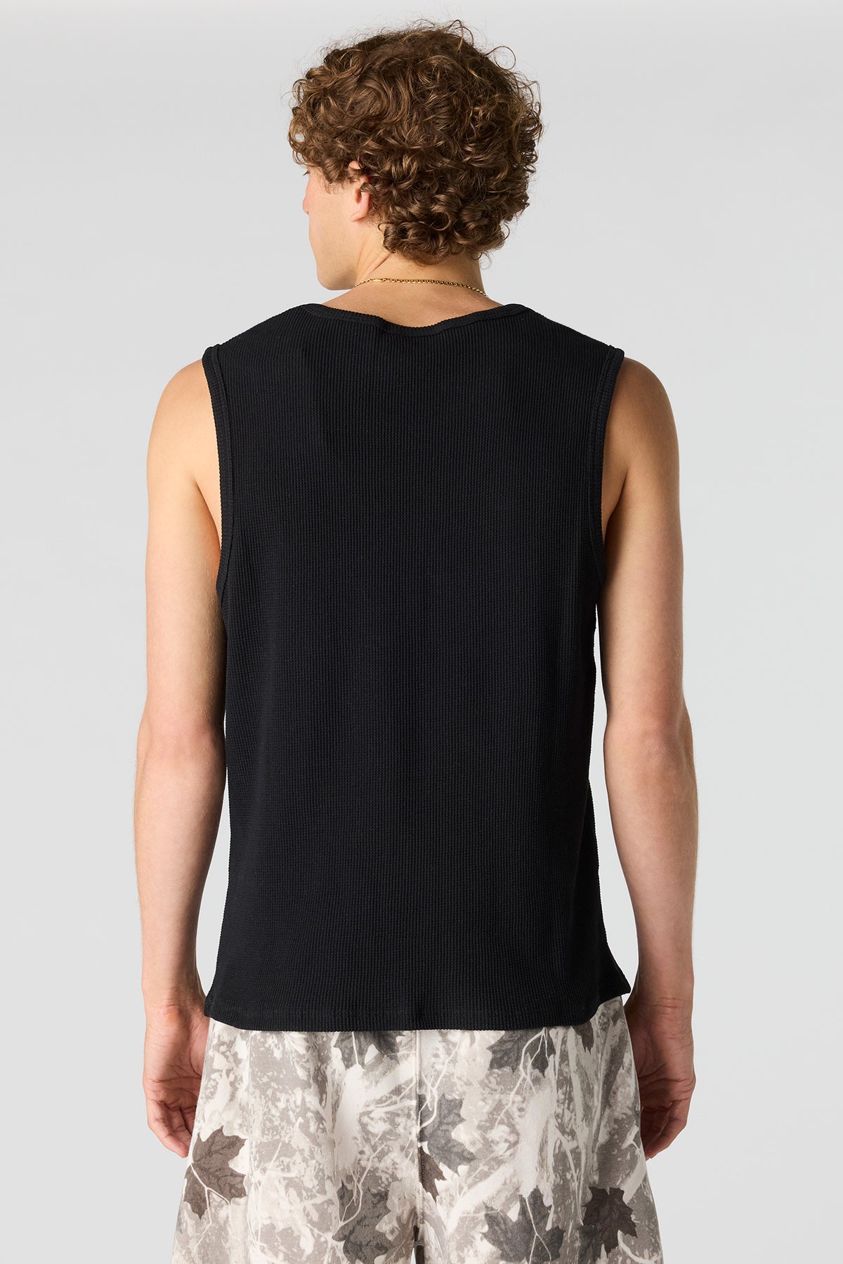 Alt View 2. Textured Tank - Black