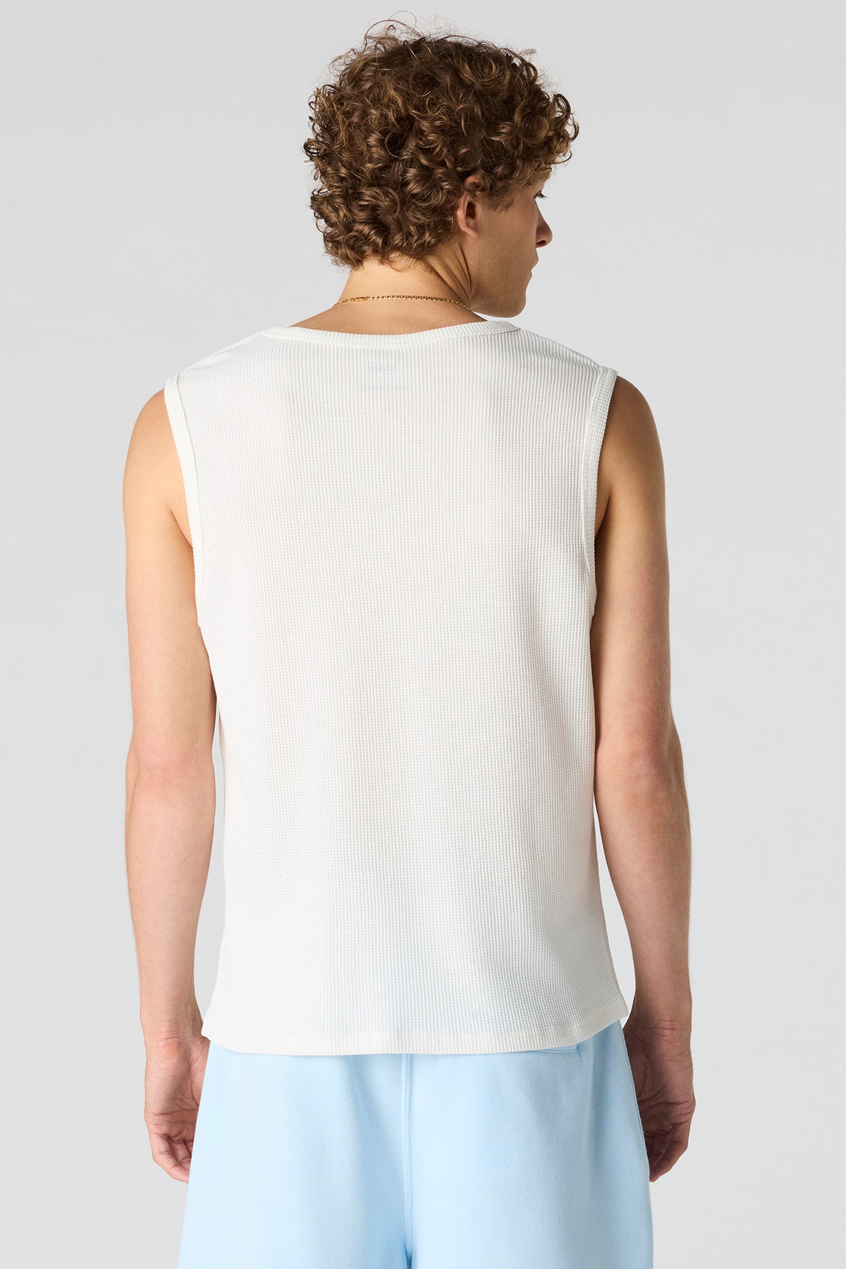 Alt View 2. Textured Tank - Off White
