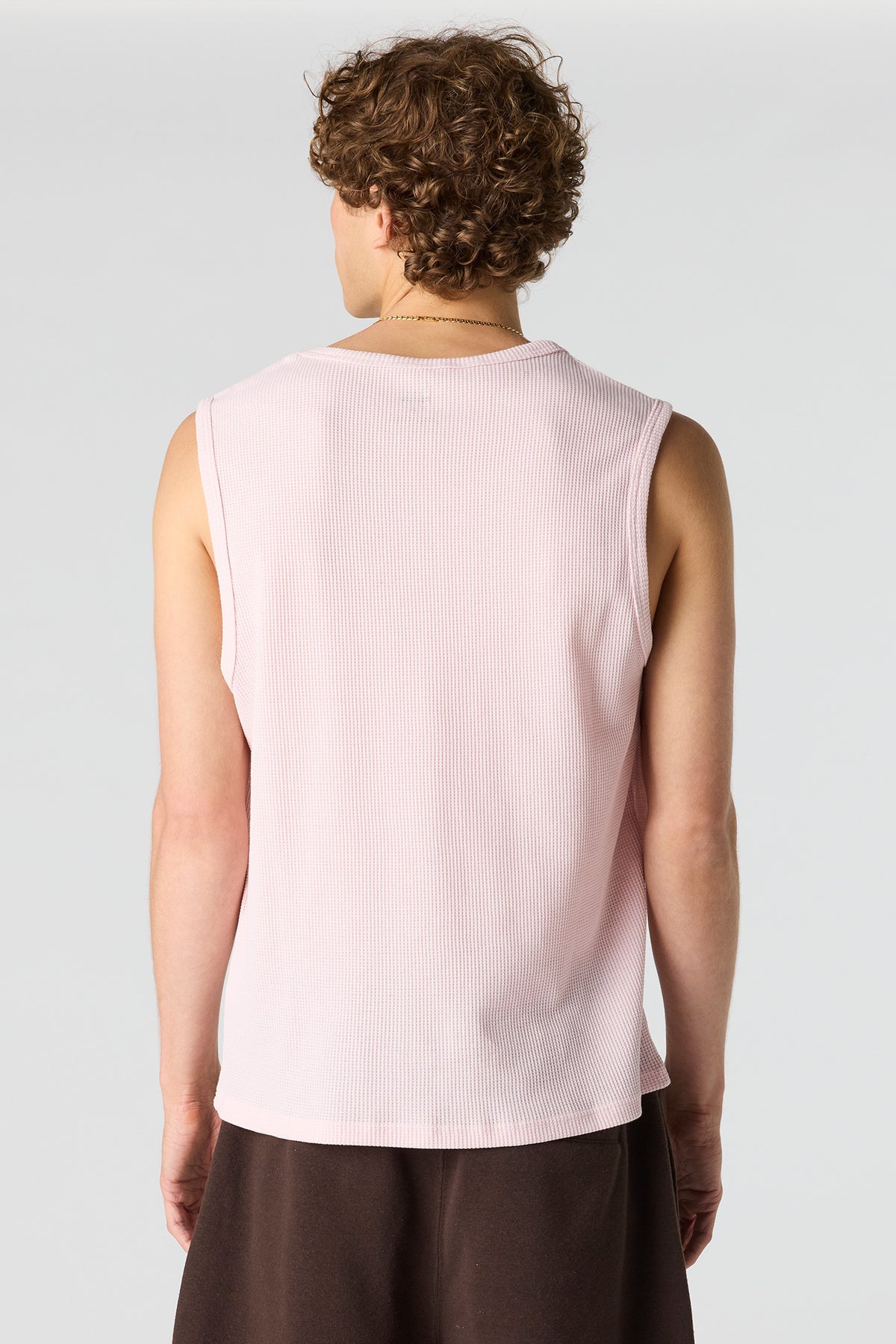 Alt View 2. Textured Tank - Light Pink