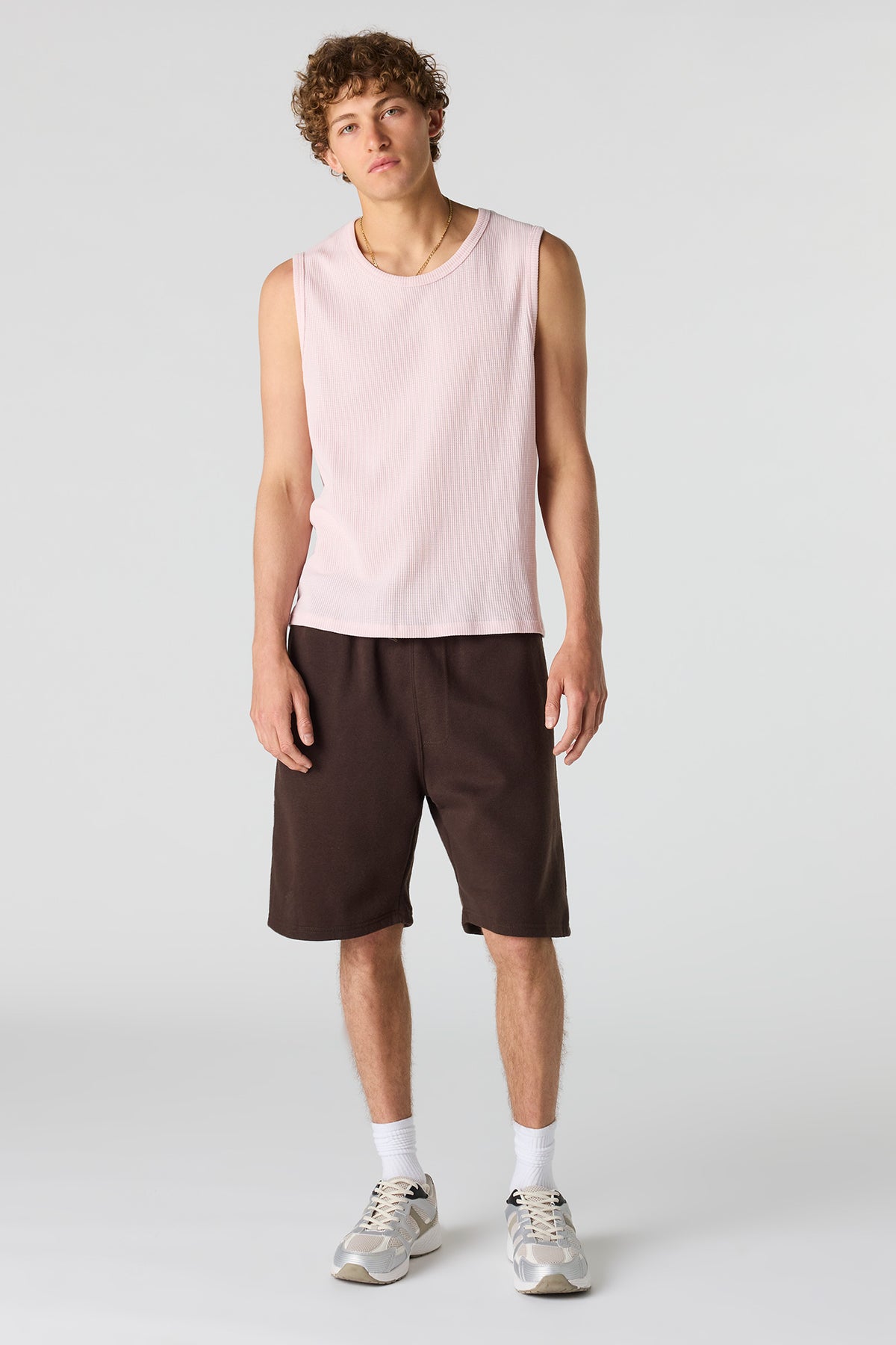 Alt View 3. Textured Tank - Light Pink
