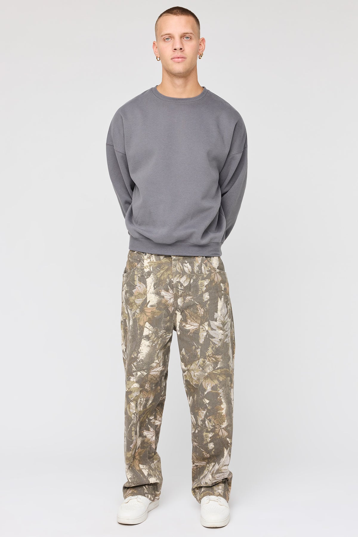 Alt View 3. Premium Heavyweight Fleece Sweatshirt - Dark Grey