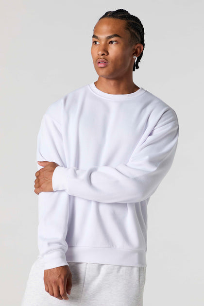 Solid Fleece Sweatshirt