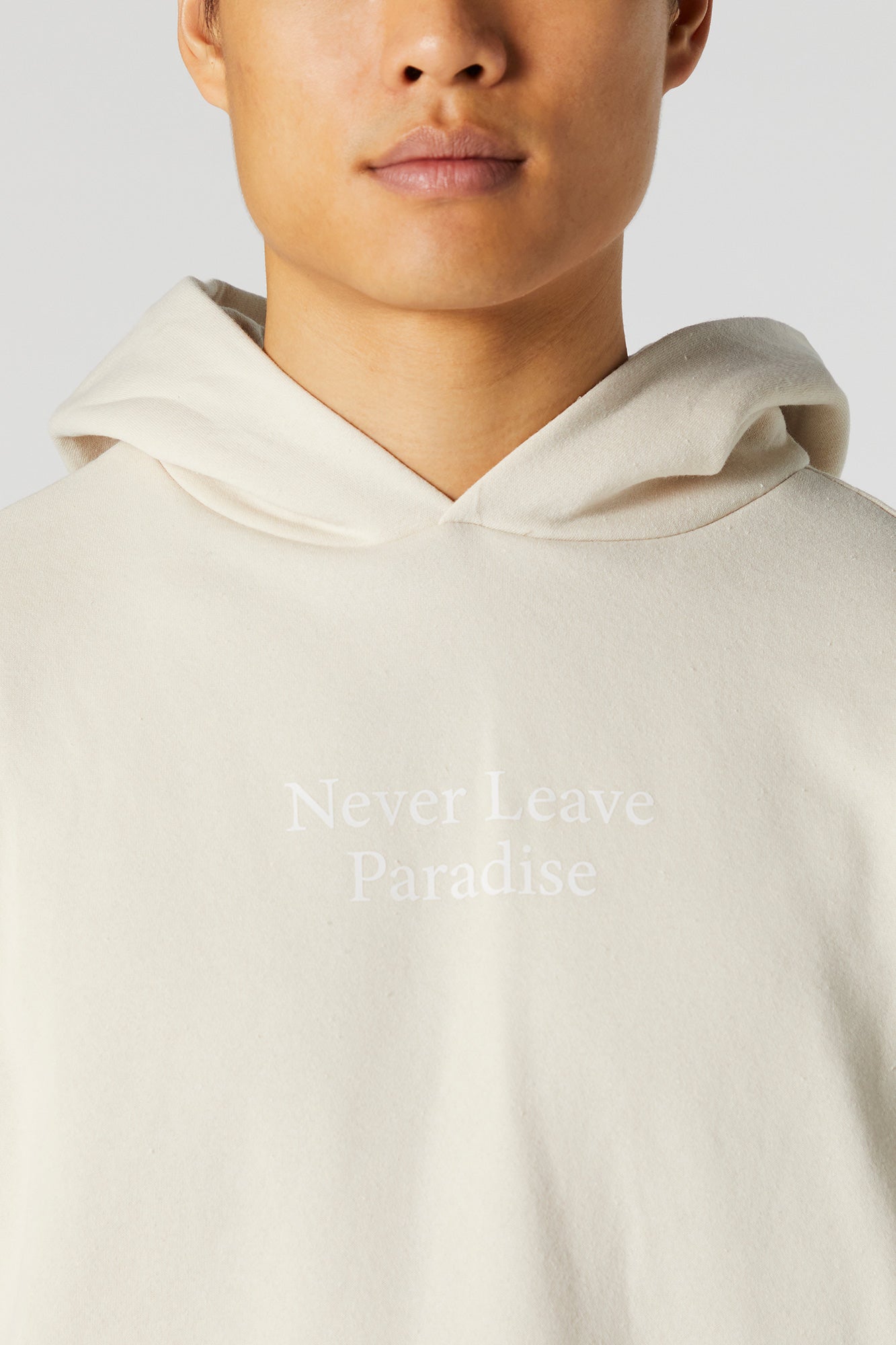Never Leave Paradise Graphic Fleece Hoodie