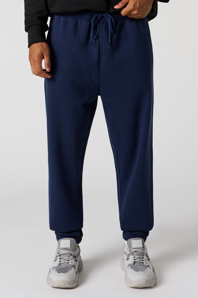 Jogger en molleton à taille coulissante