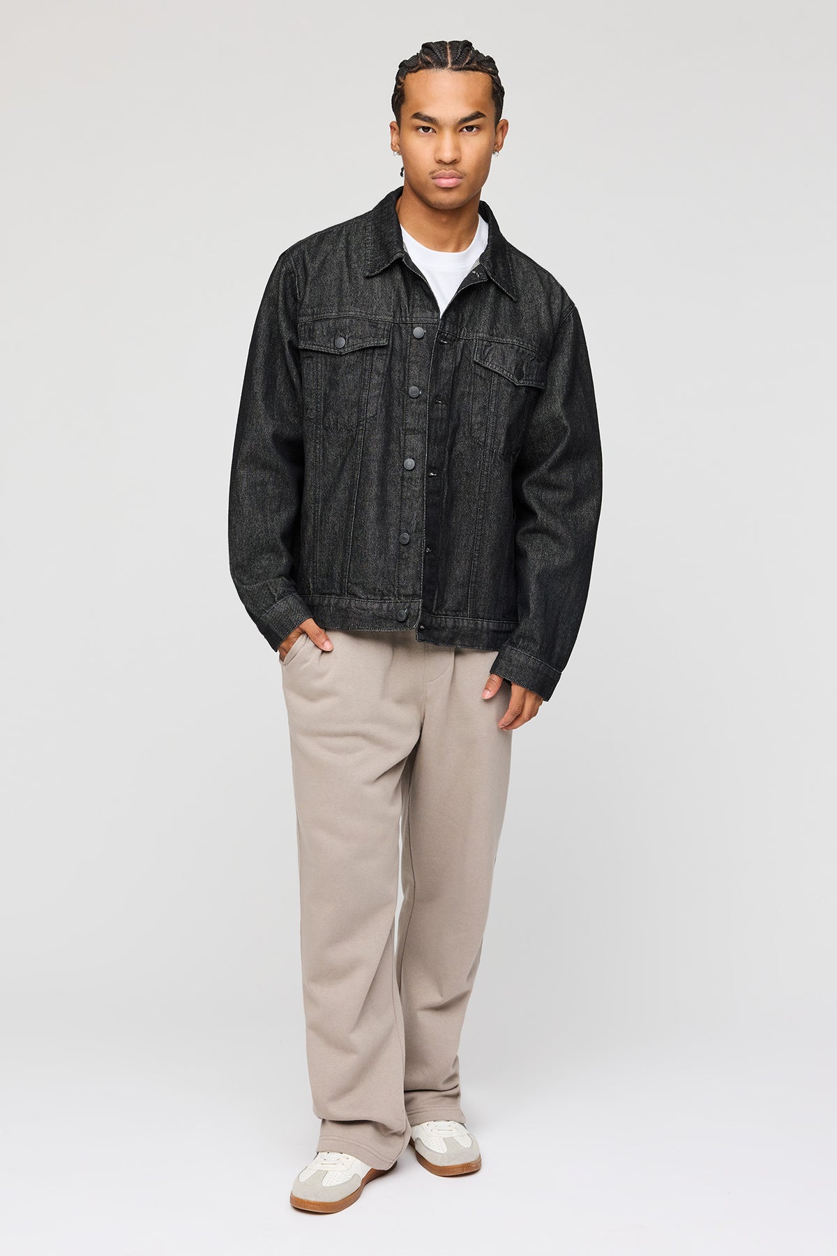 Alt View 2. Straight Leg Fleece Sweatpant - Tan