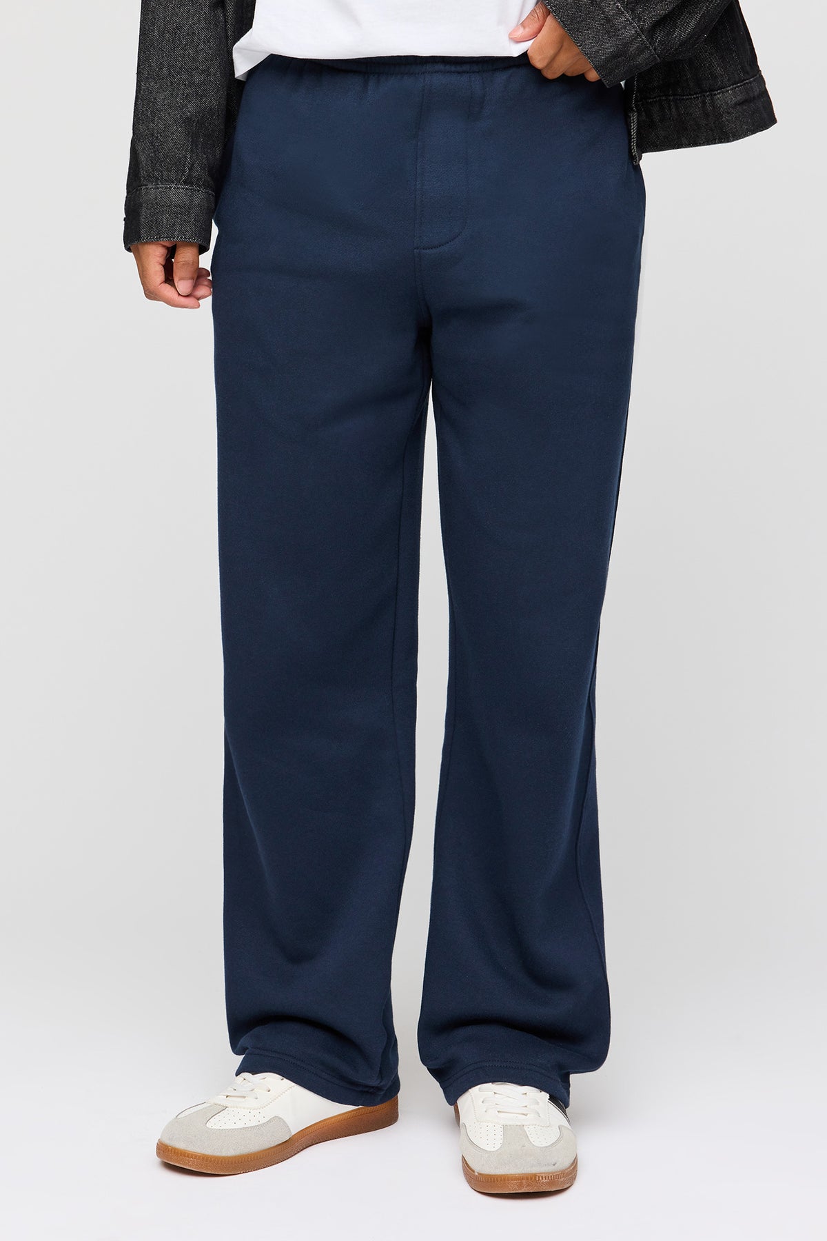 Straight Leg Fleece Sweatpant - Navy
