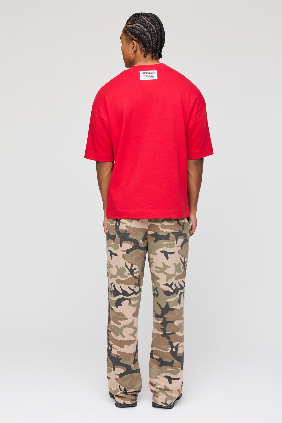 Alt View 3. Straight Leg Fleece Sweatpant - Camouflage