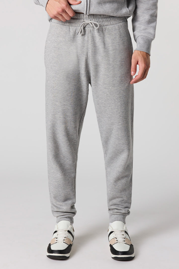 Jogger en molleton uni