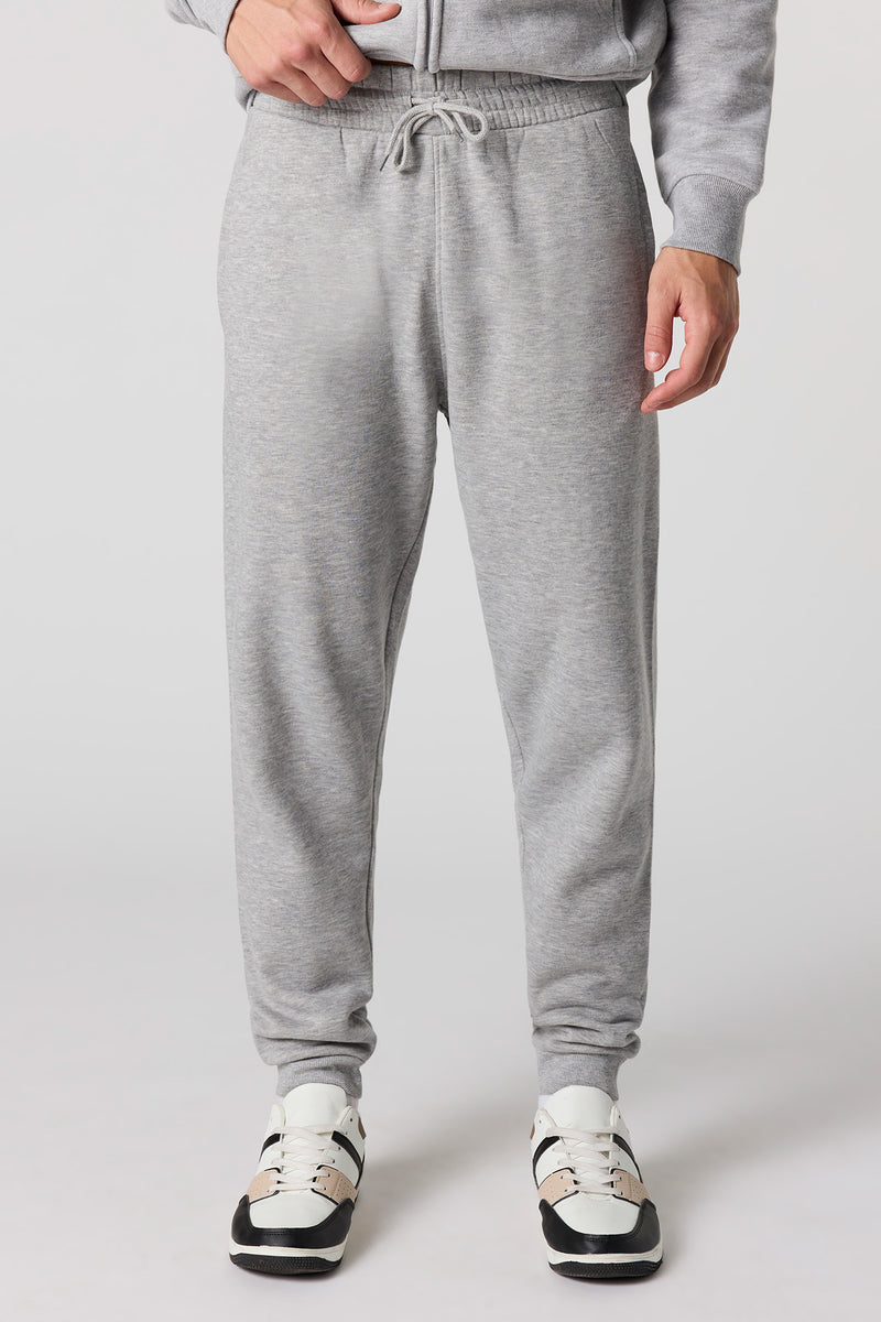 Jogger en molleton uni