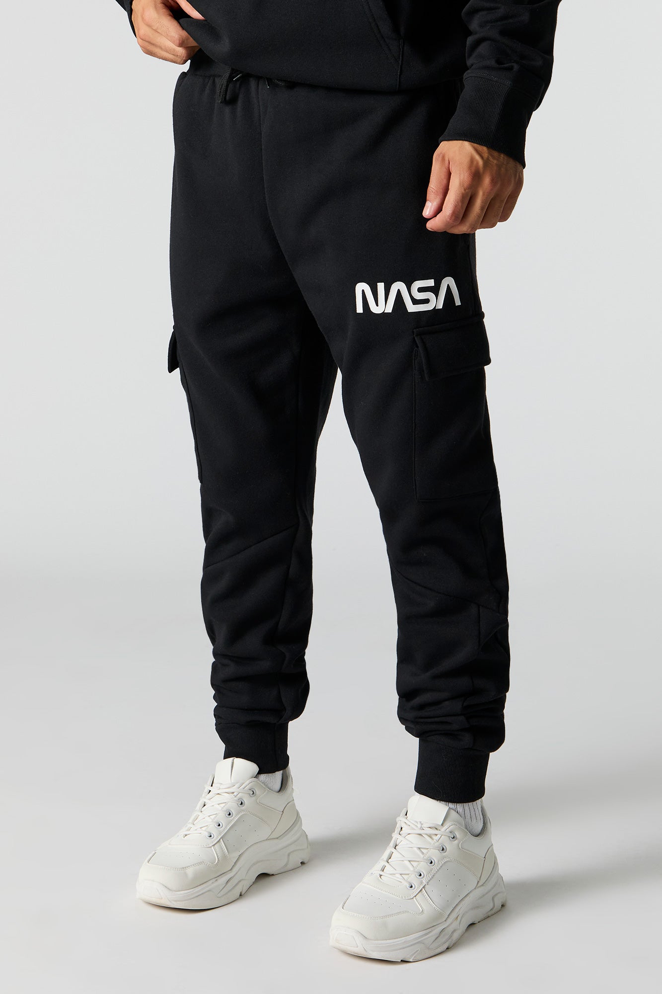 NASA Graphic Fleece Cargo Jogger