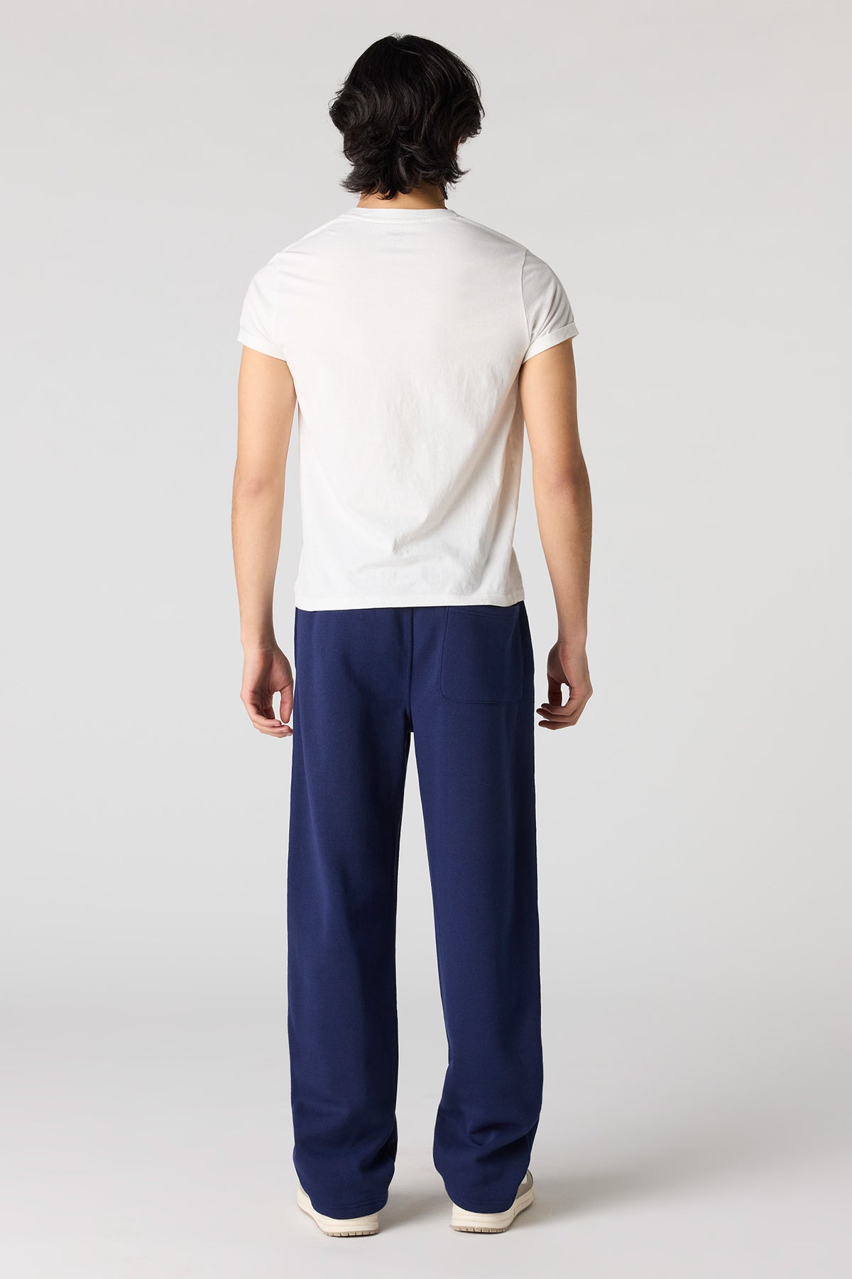 Alt View 3. Baggy Fleece Sweatpant - Navy