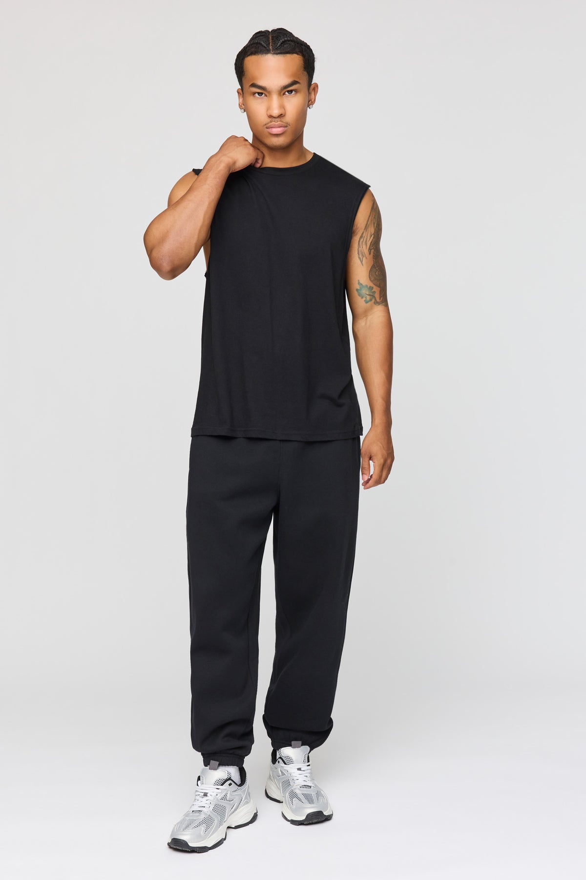 Vue alternative 2. Pantalon d'entraînement baggy en molleton lourd supérieur