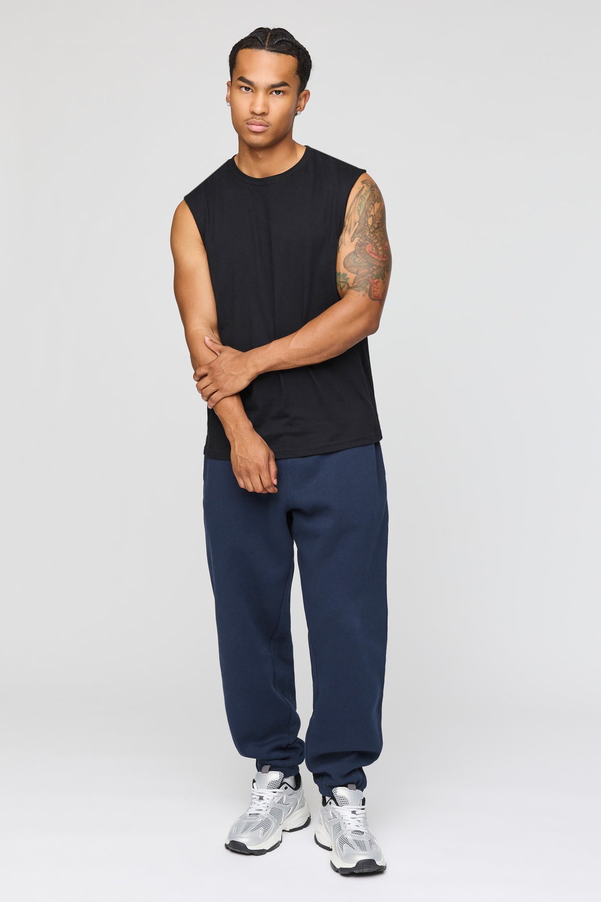 Vue alternative 2. Pantalon d'entraînement baggy en molleton lourd supérieur